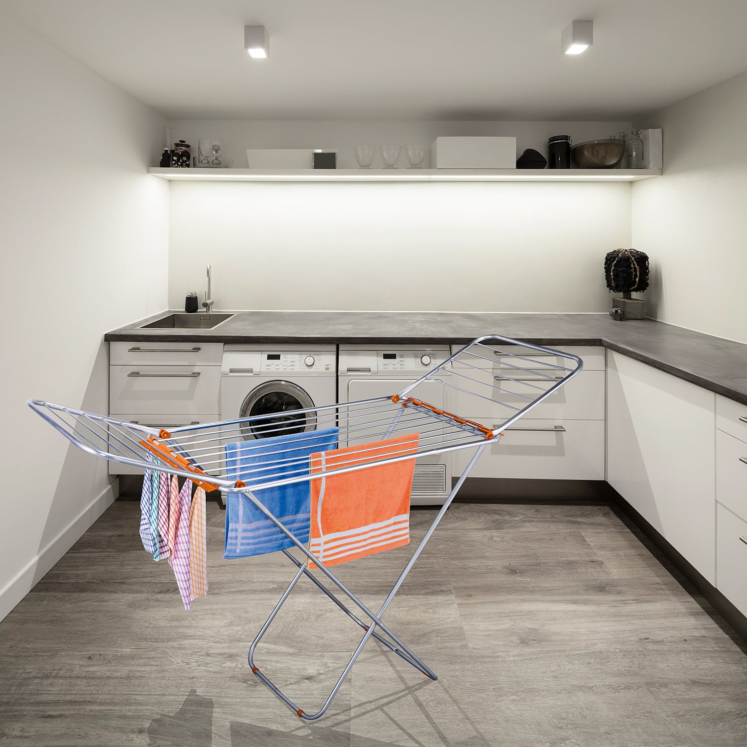 VESTIAMO CASA - Stendibiancheria Big in alluminio - 18 metri di stenditura