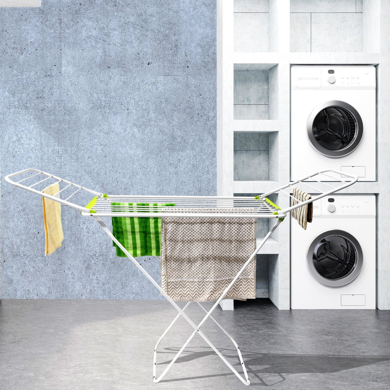 VESTIAMO CASA - Stendibiancheria da pavimento Simple - 18 metri di stenditura