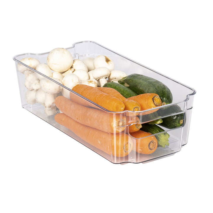 GUSTO CASA - Contenitore Frigo Trasparente Fresh Organizer - h9x31,5x15,5 cm