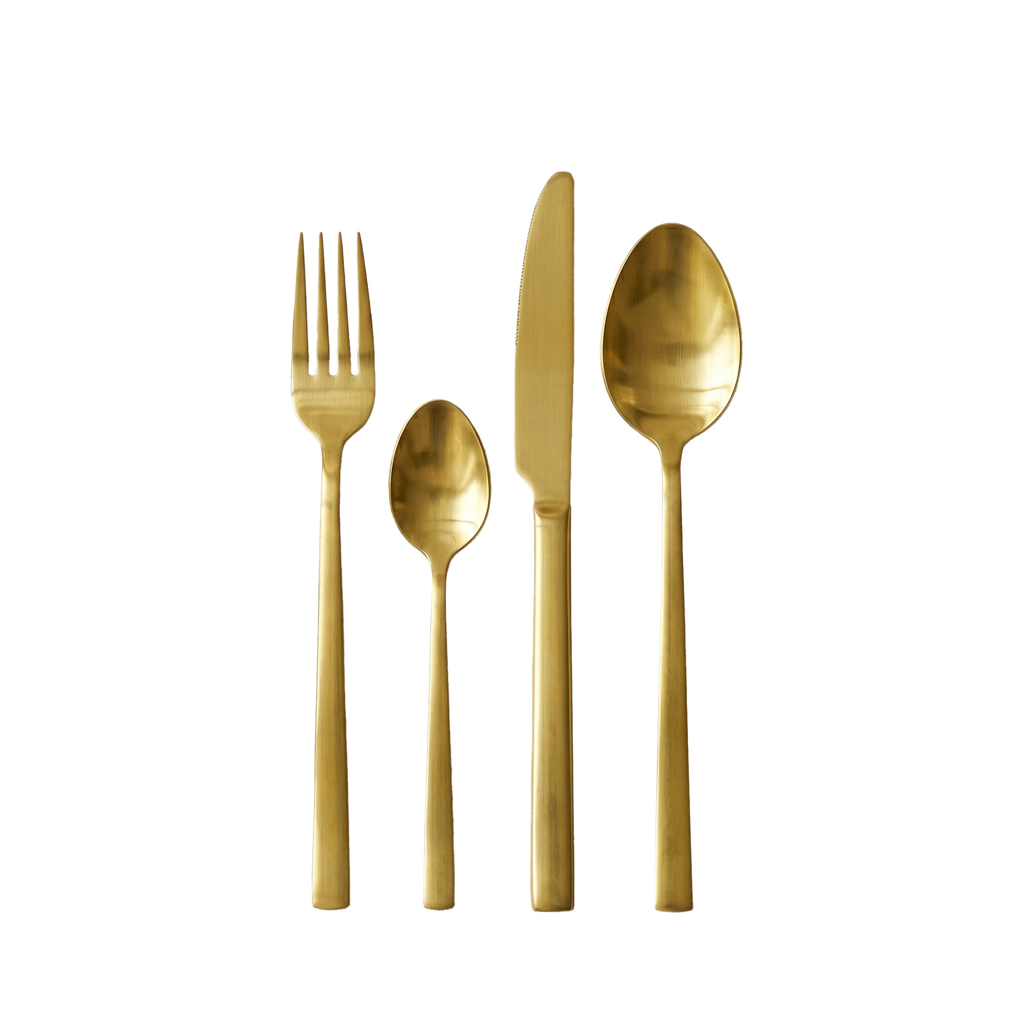 GUSTO CASA - Servizio Posate Goldis in acciaio inox Oro 16 pezzi