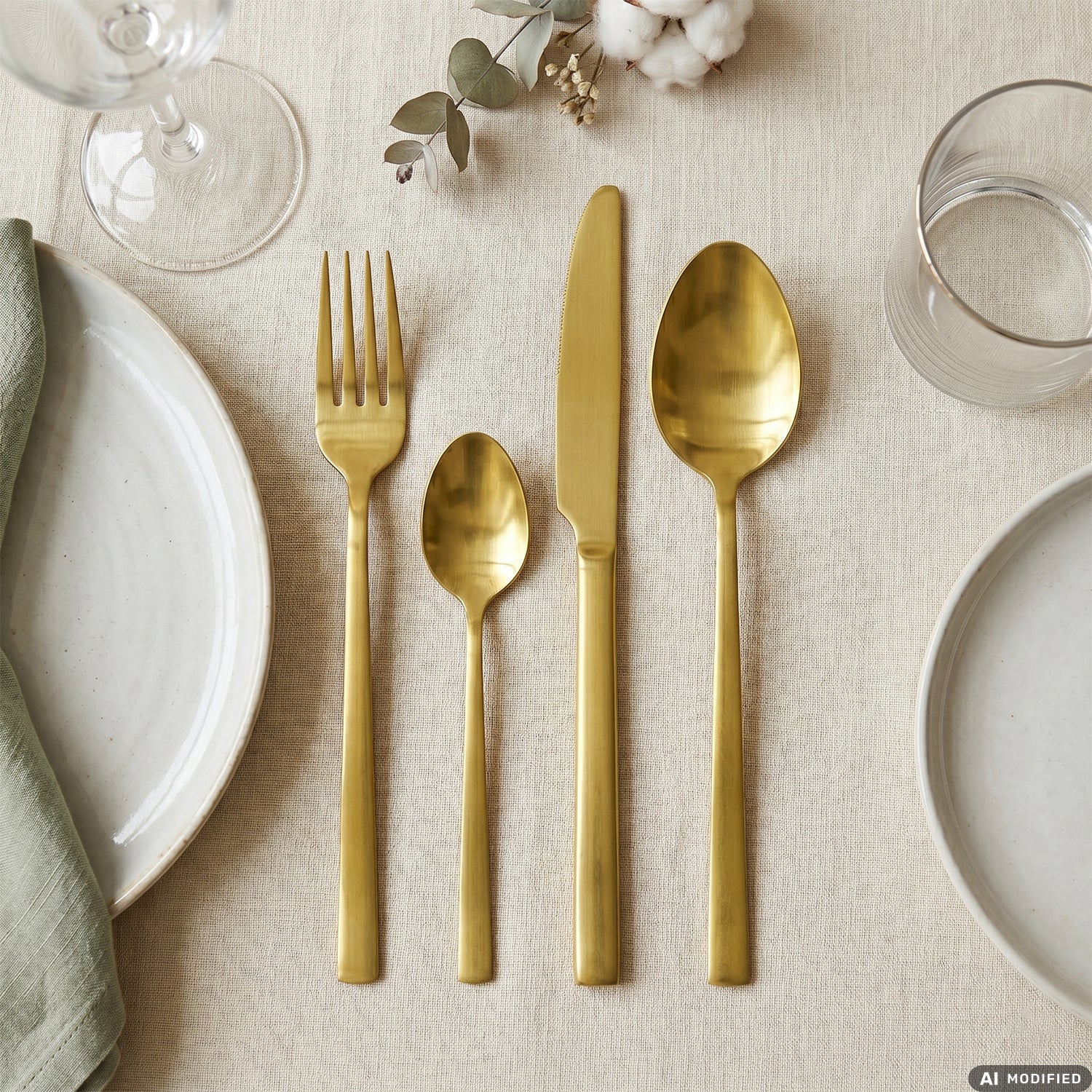 GUSTO CASA - Servizio Posate Goldis in acciaio inox Oro 16 pezzi