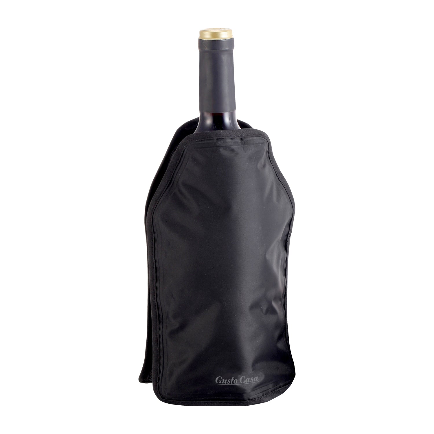 GUSTO CASA - Refrigeratore per Vino Nero h22,5 cm diametro 16 cm