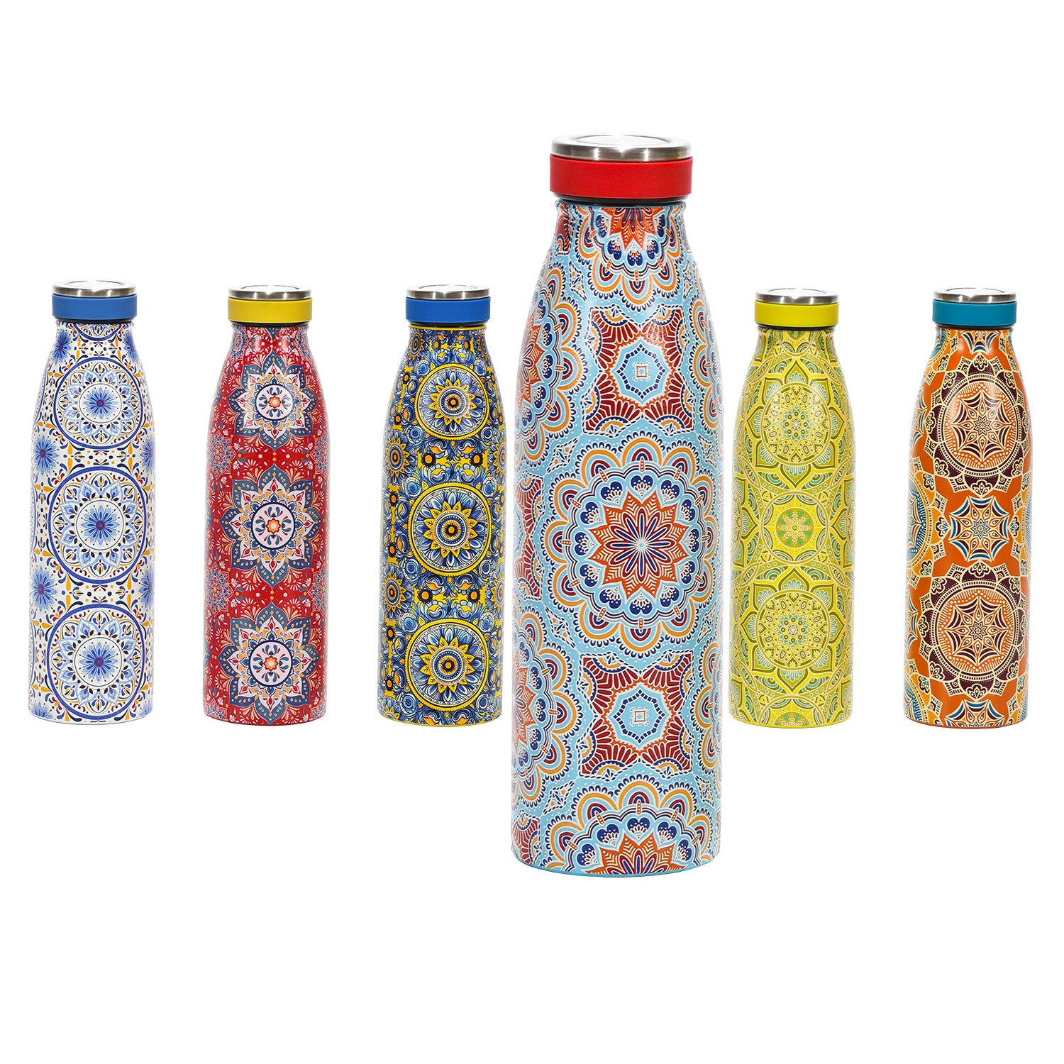GUSTO CASA - Bottiglia Termica Linea Mandala in Acciaio Inox 500ml