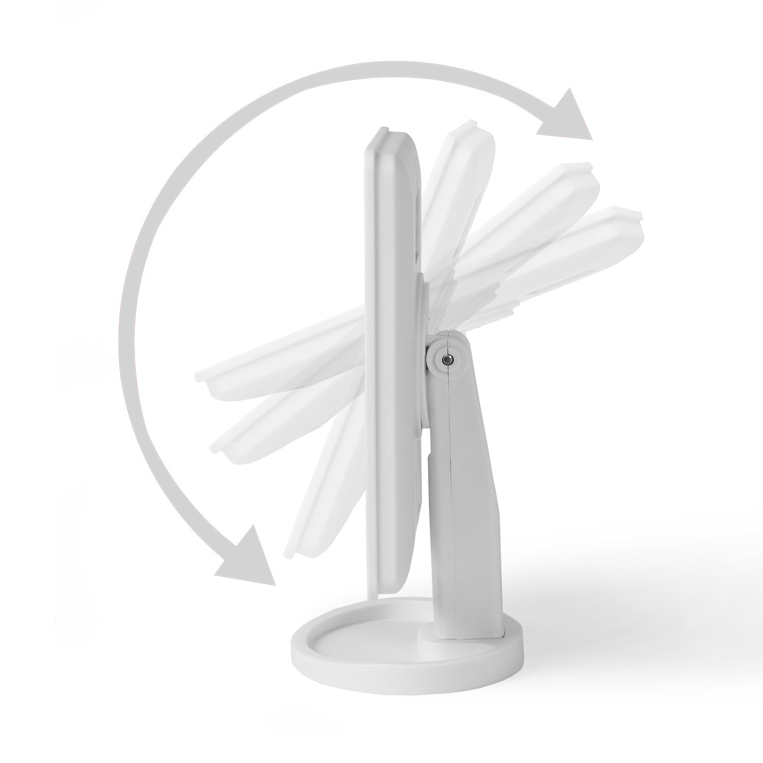 DICTROLUX - Specchio Luminoso 16 Led Touch Dimmerabile - h24x21,5x11,5 cm