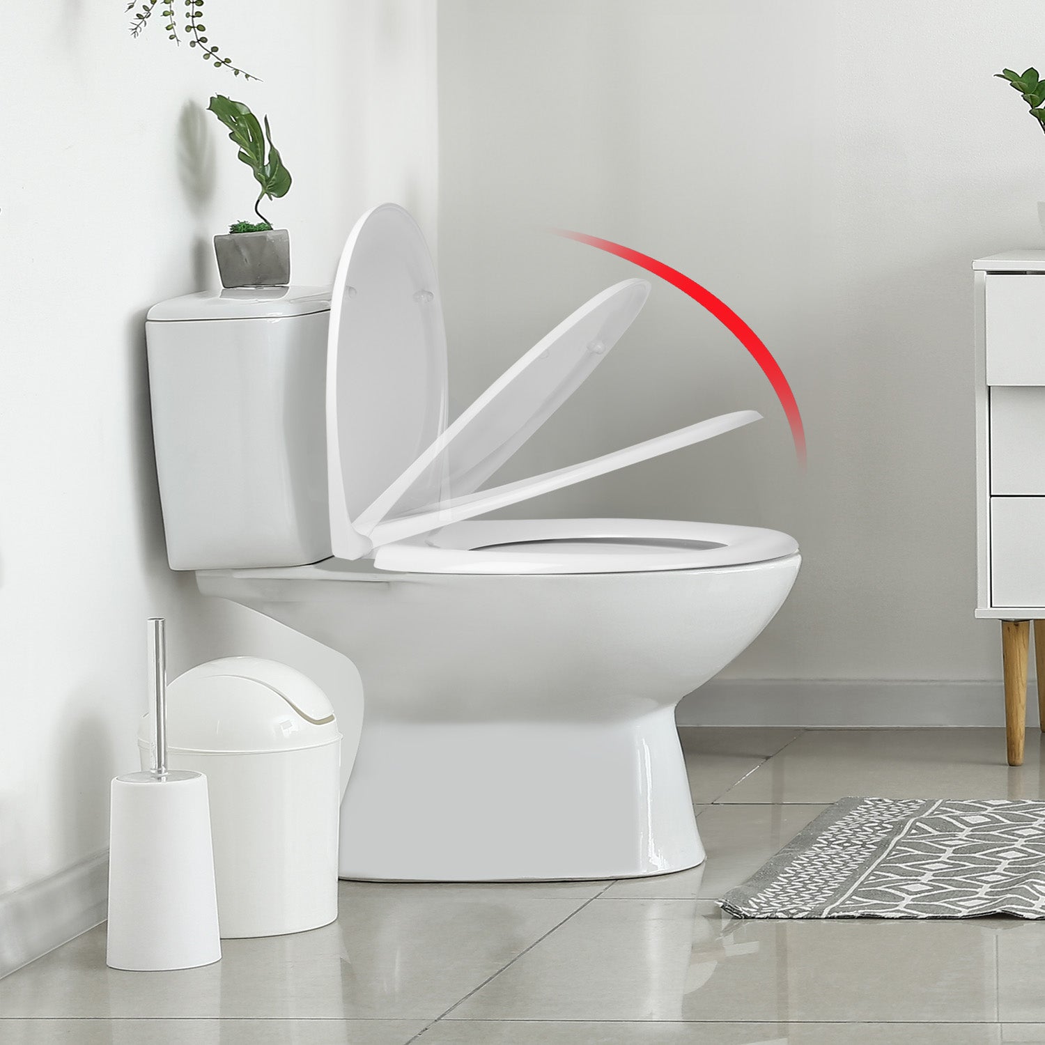 VESTIAMO CASA - Copriwater Bianco Soft Close 38x46 cm