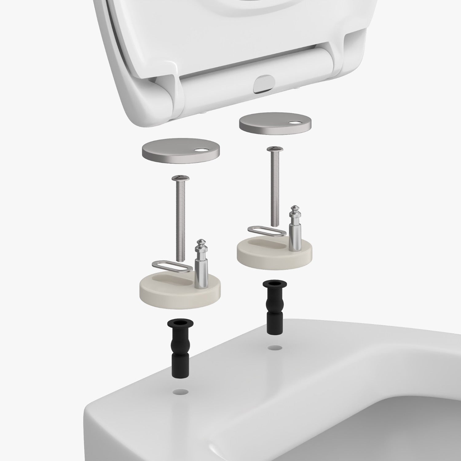 VESTIAMO CASA - Copriwater Bianco Soft Close 38x46 cm