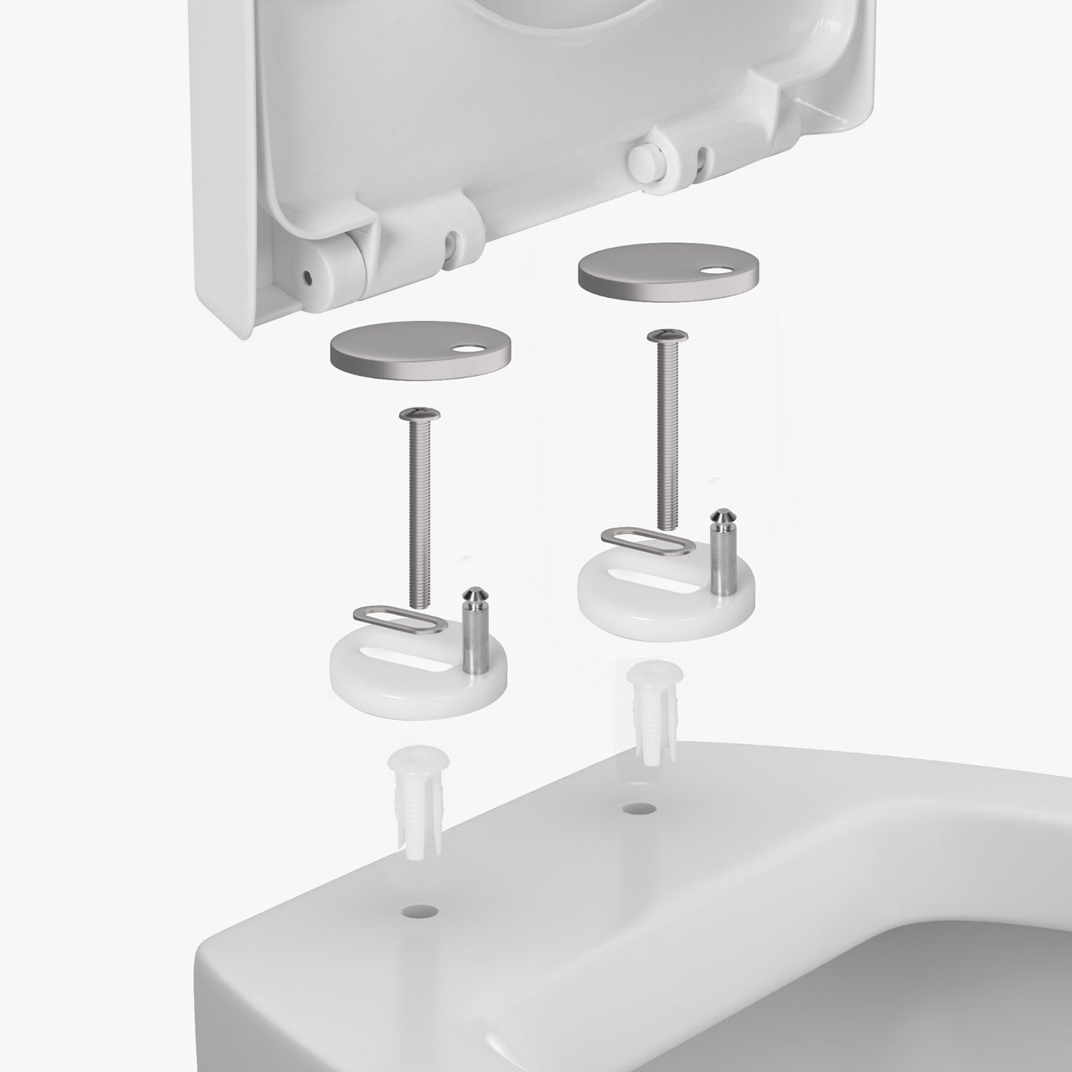 VESTIAMO CASA - Copriwater Bianco Soft Close 36,5x47 cm