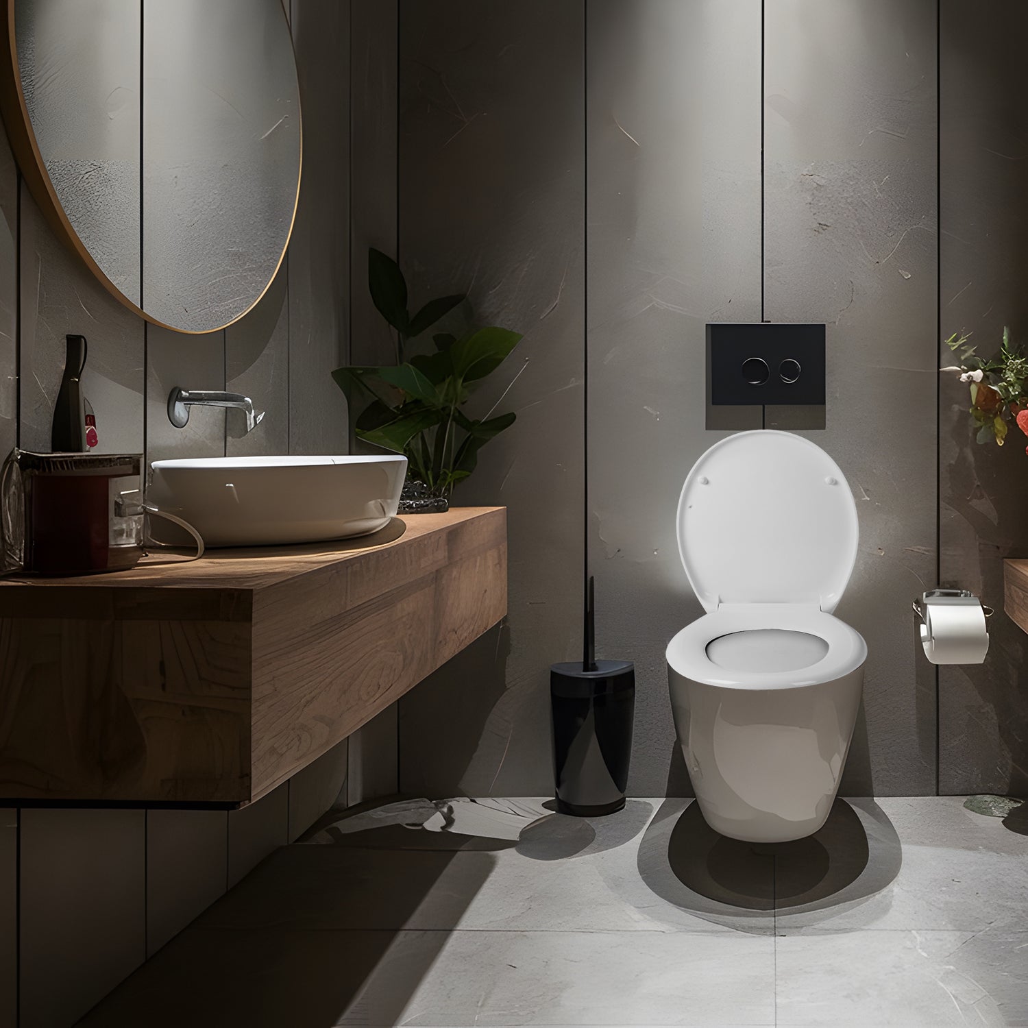 VESTIAMO CASA - Copriwater Bianco Soft Close 38x45 cm