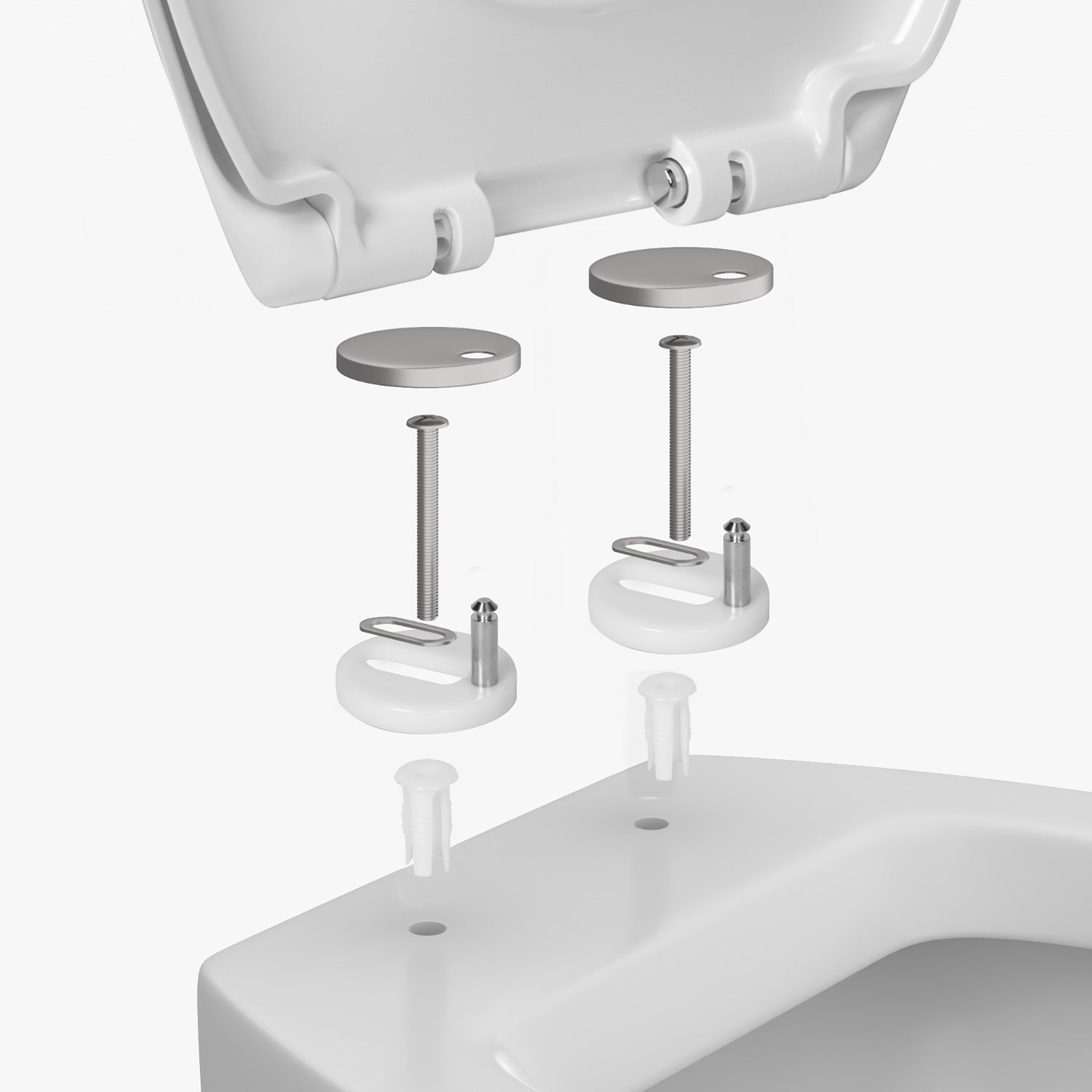 VESTIAMO CASA - Copriwater Bianco Soft Close 38x45 cm