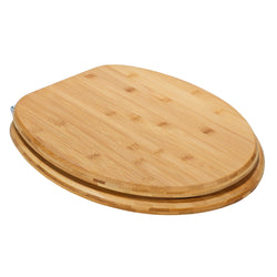 VESTIAMO CASA - Copriwater Universale con Cerniere in Acciaio Inox Linea Bamboo