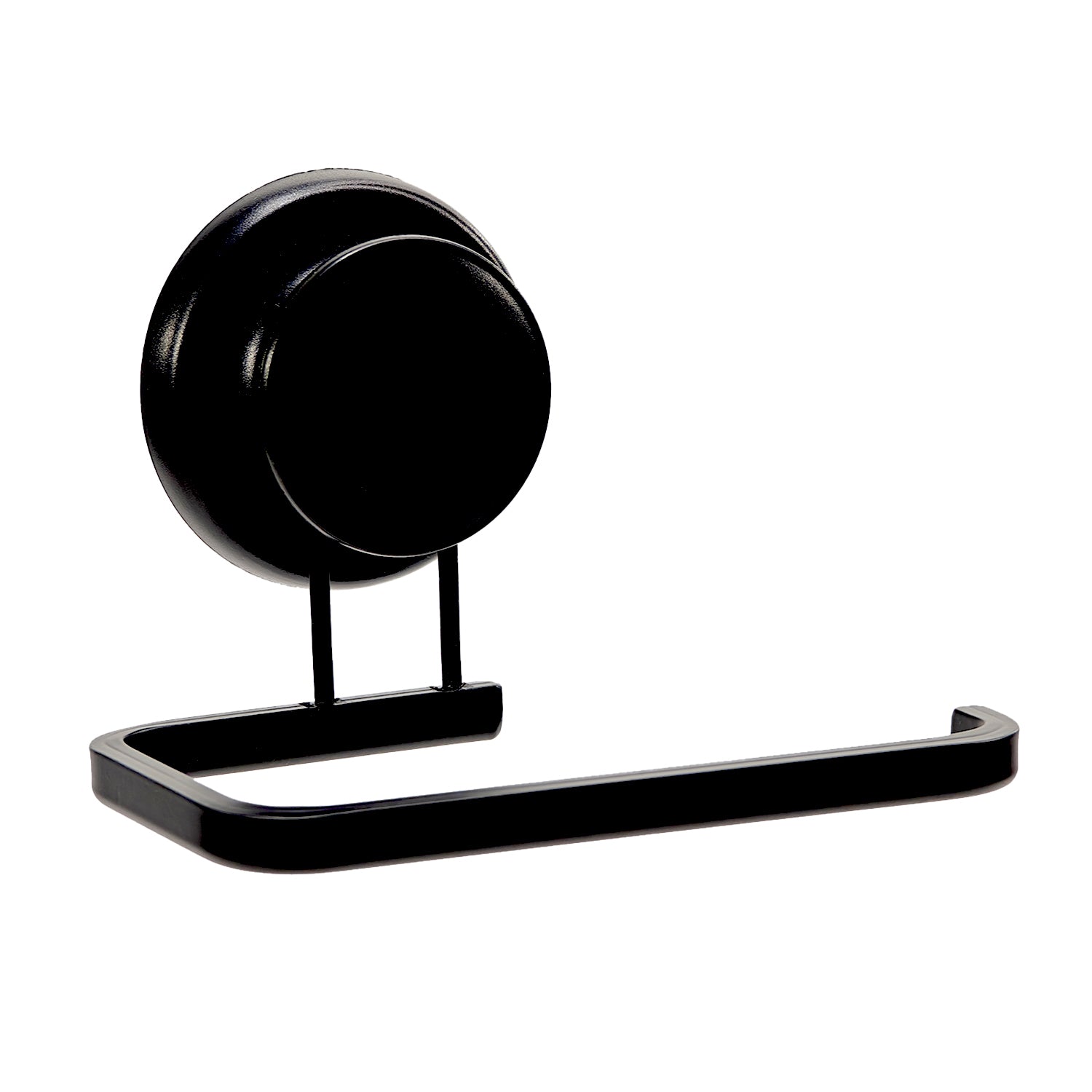 VESTIAMO CASA - Porta rotolo con Ventosa in Alluminio nero Linea Tahoma Black