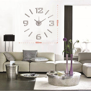 DICTROLUX - Orologio da parete adesivo silver - 60x60 cm – Shop On Line  Happy Casa Store