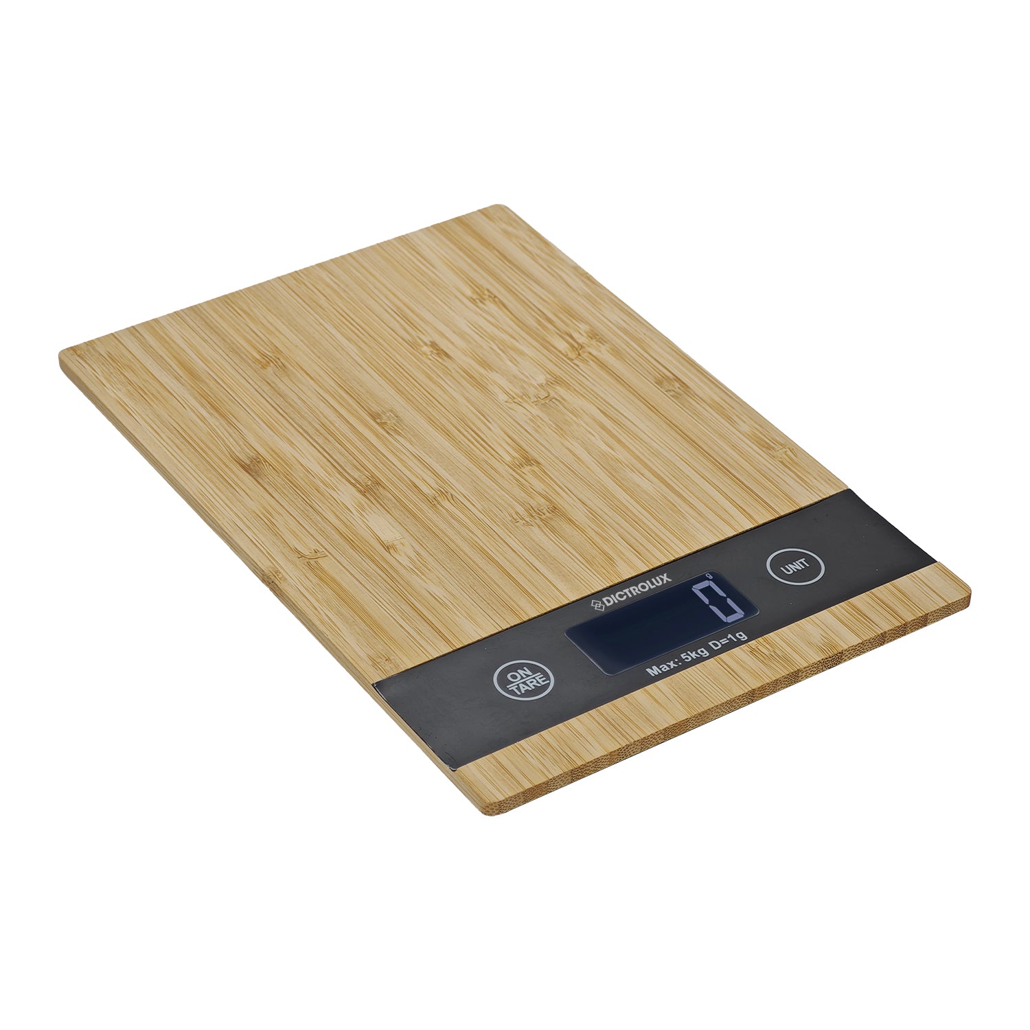DICTROLUX - Bilancia Digitale da Cucina Bamboo 5 kg
