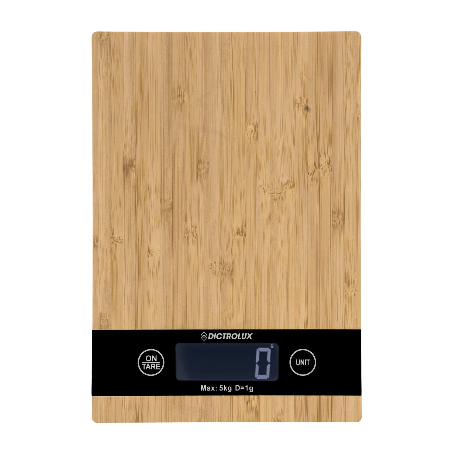 DICTROLUX - Bilancia Digitale da Cucina Bamboo 5 kg