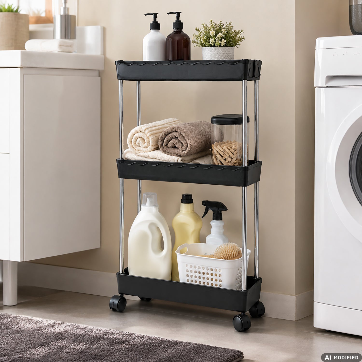 VESTIAMO CASA - Carrello Multiuso Jeanette Small 3 Ripiani