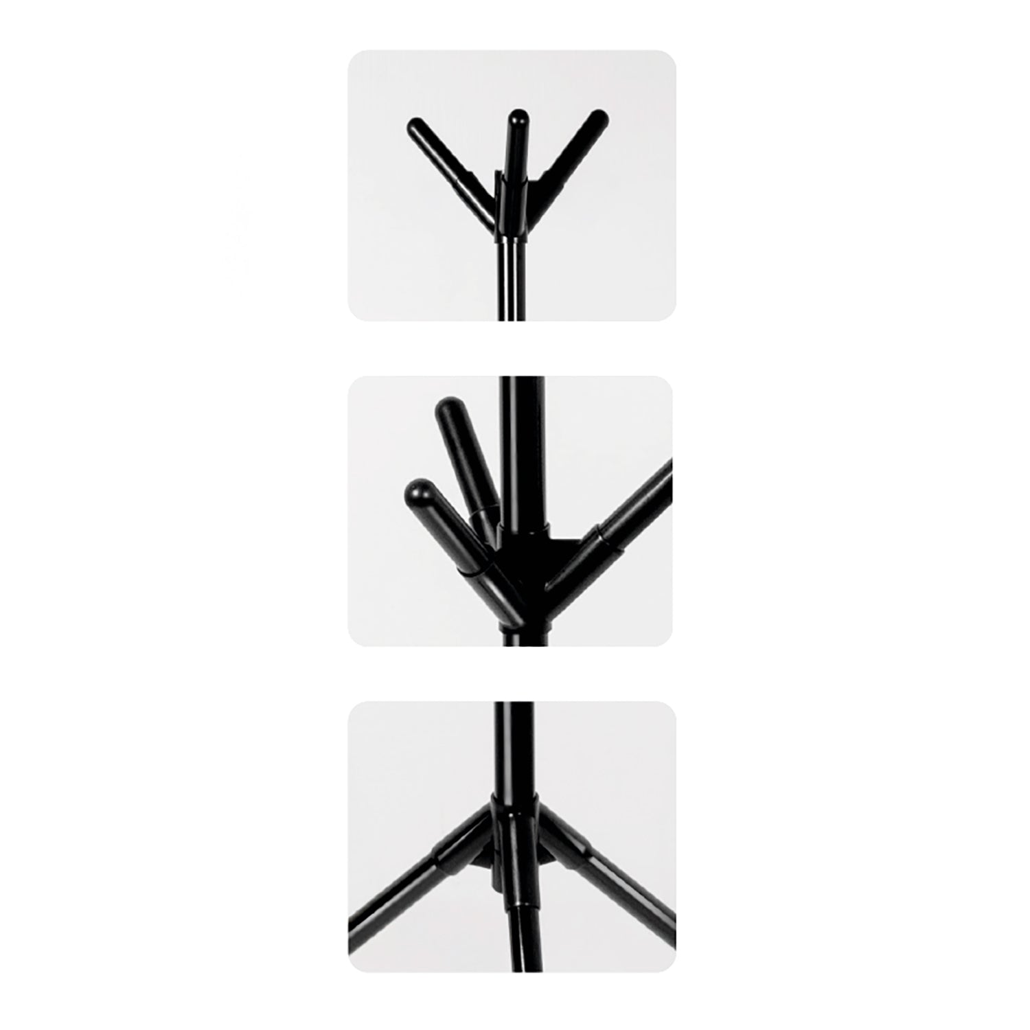 VESTIAMO CASA - Appendiabiti da Terra in Metallo 9 Ganci h162 cm