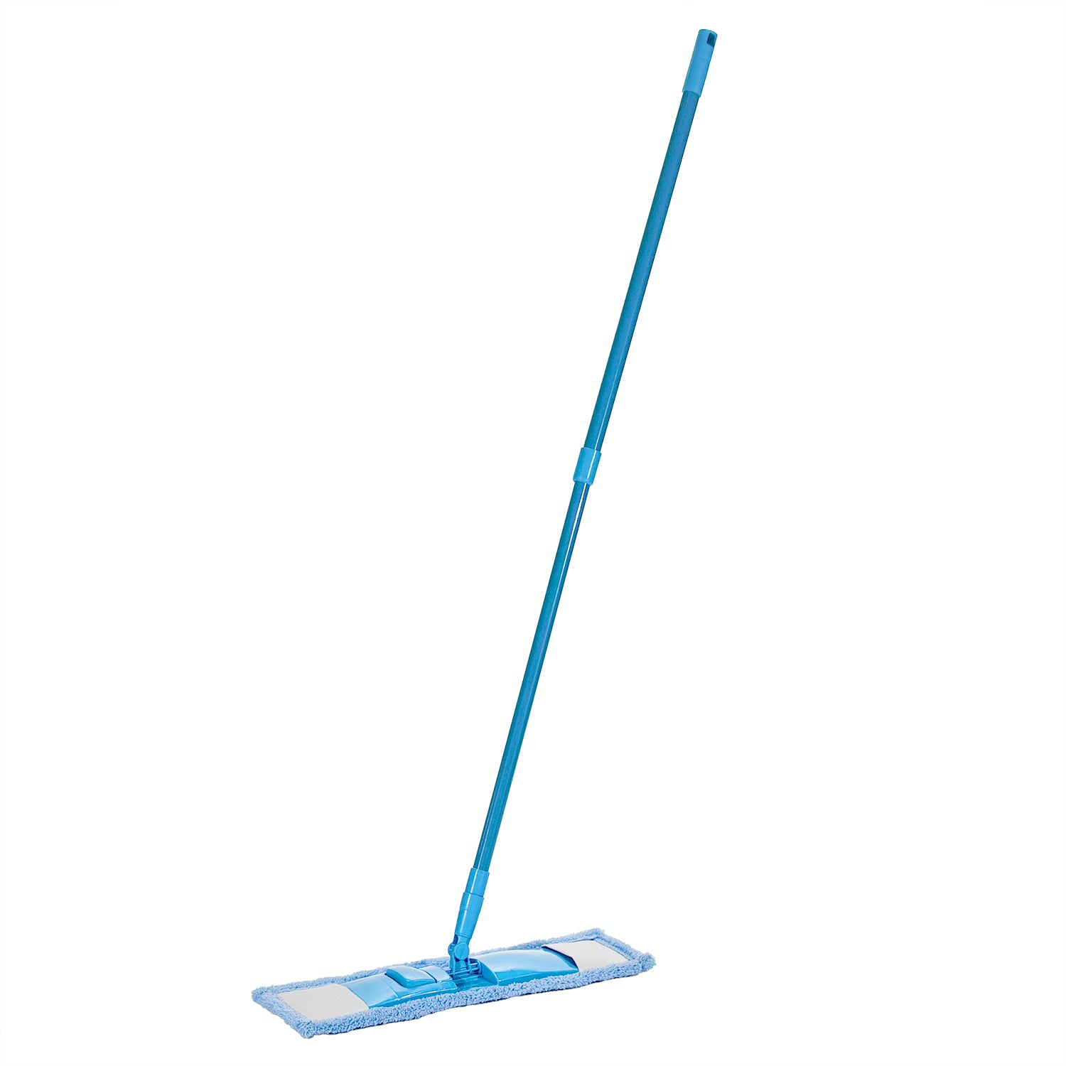 VESTIAMO CASA - Scopa Piatta Estensibile con Panno in Microfibra - Manico regolabile da 62 cm fino a 115 cm