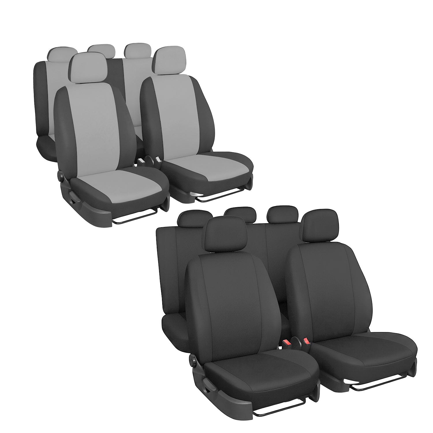 AUTO SPRINT - Set Coprisedili Auto Universali 12 Pezzi con Coprivolante e Copricintura