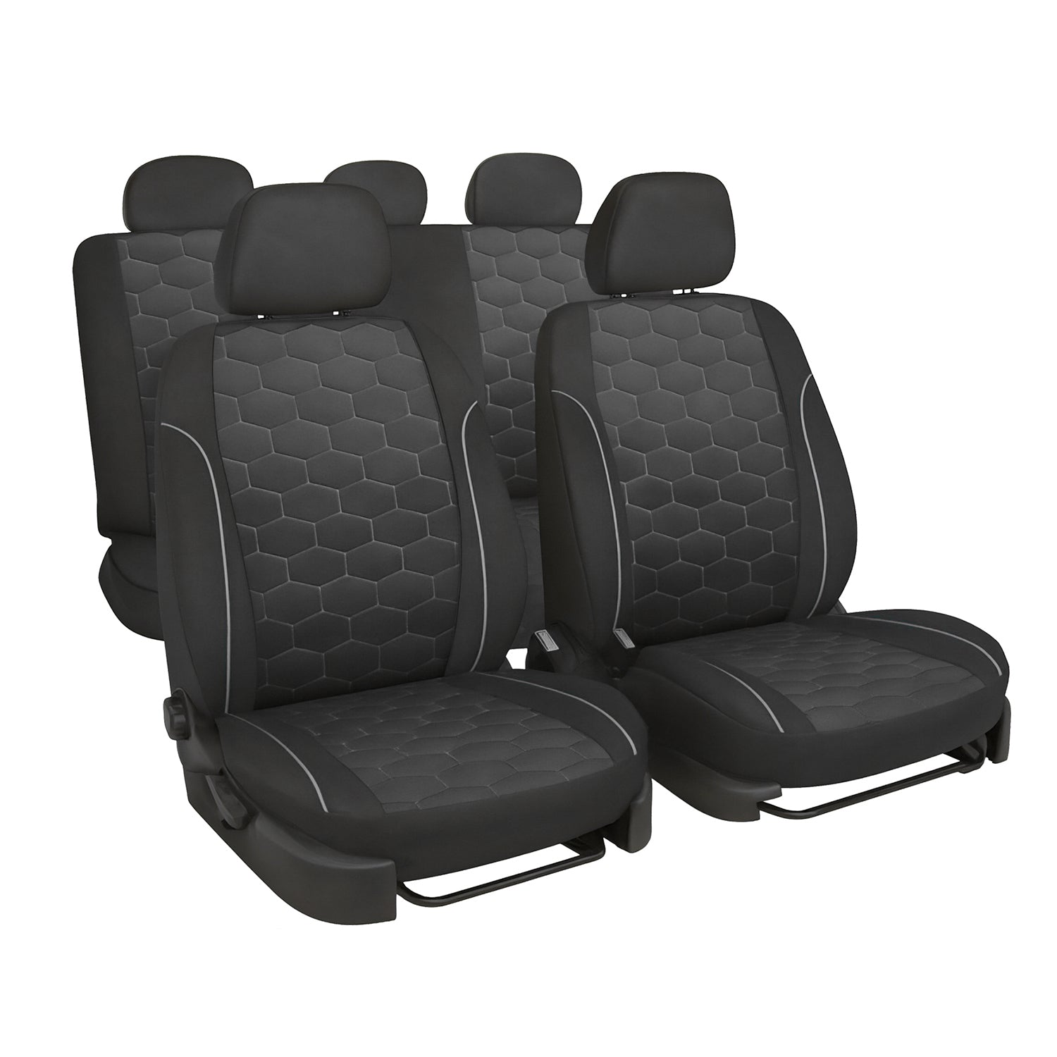 AUTO SPRINT - Set Coprisedili Auto Universali 11 Pezzi h48x10x35 cm