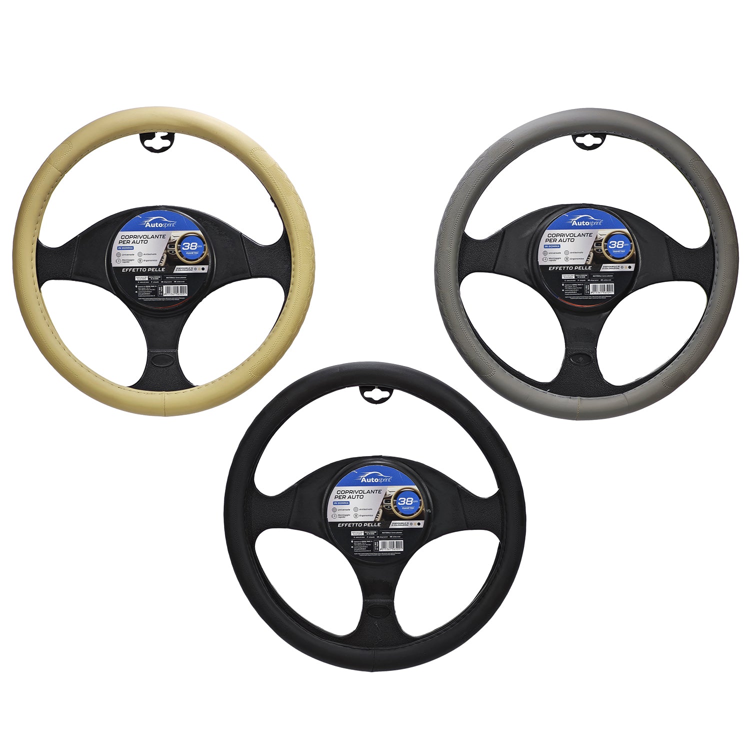 AUTO SPRINT - Coprivolante Effetto Pelle diametro 38 cm