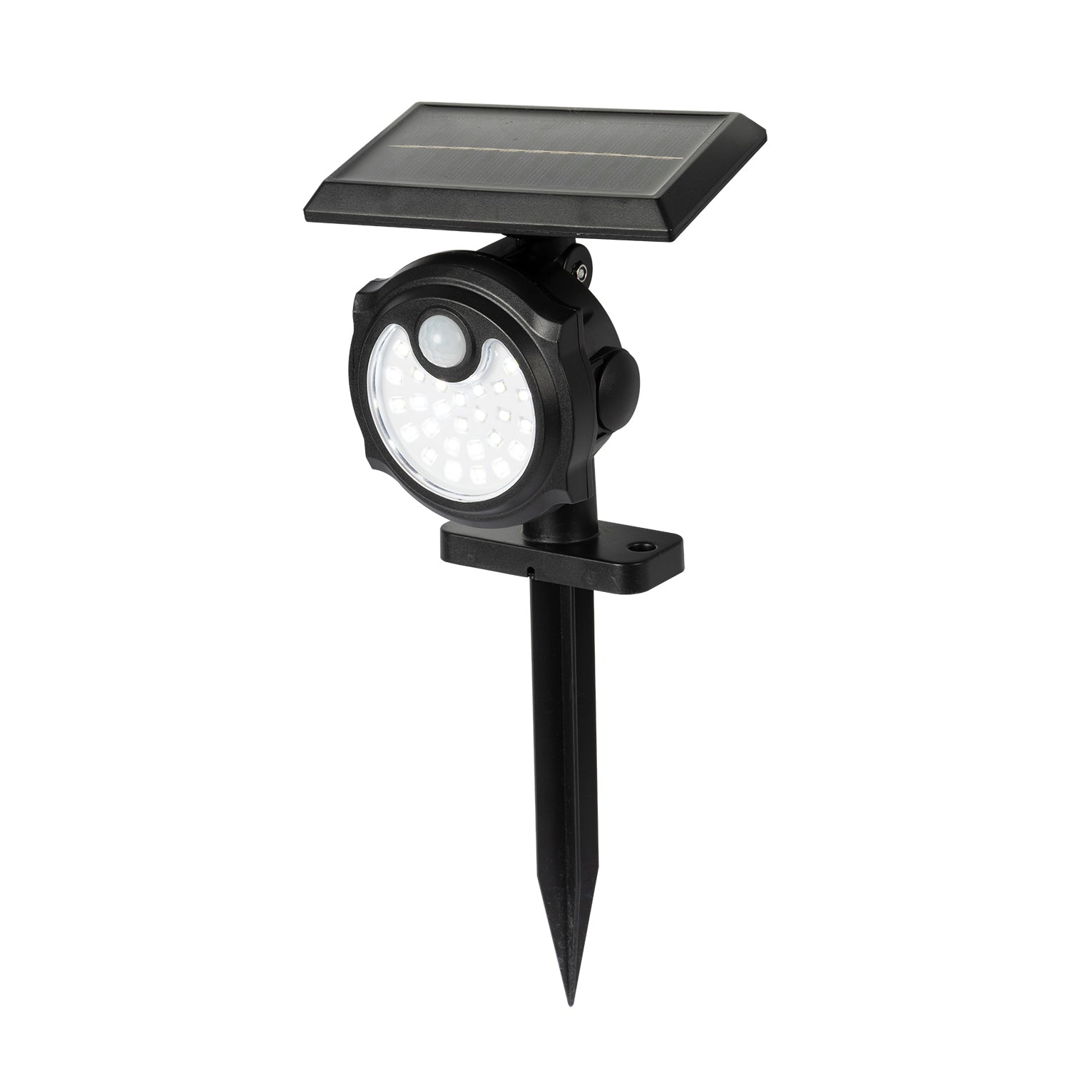 DICTROLUX - Faretto Solare Led da giardino Luce Fredda 5W con Sensore di Movimento