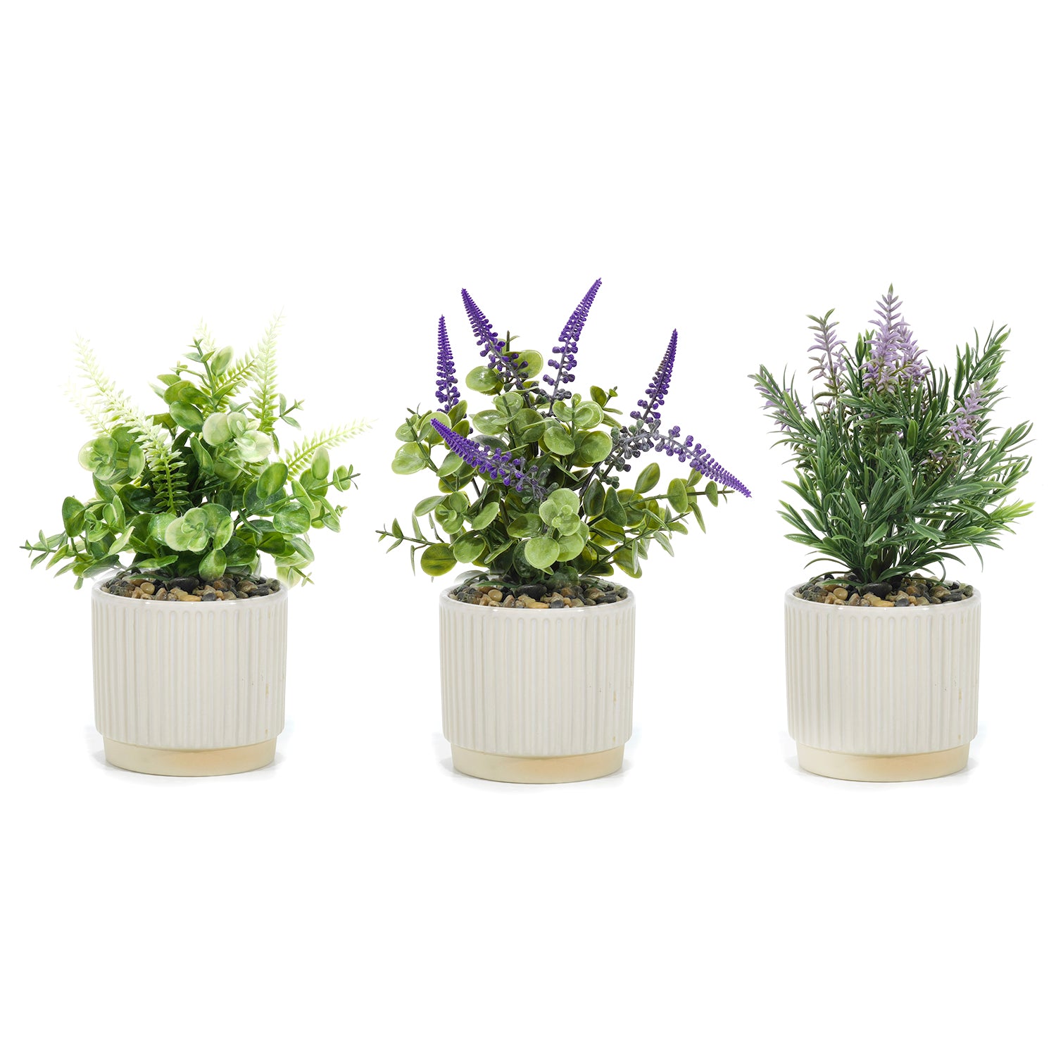 VESTIAMO CASA - Pianta artificiale Lavanda in vaso - h18 cm diametro 12 cm