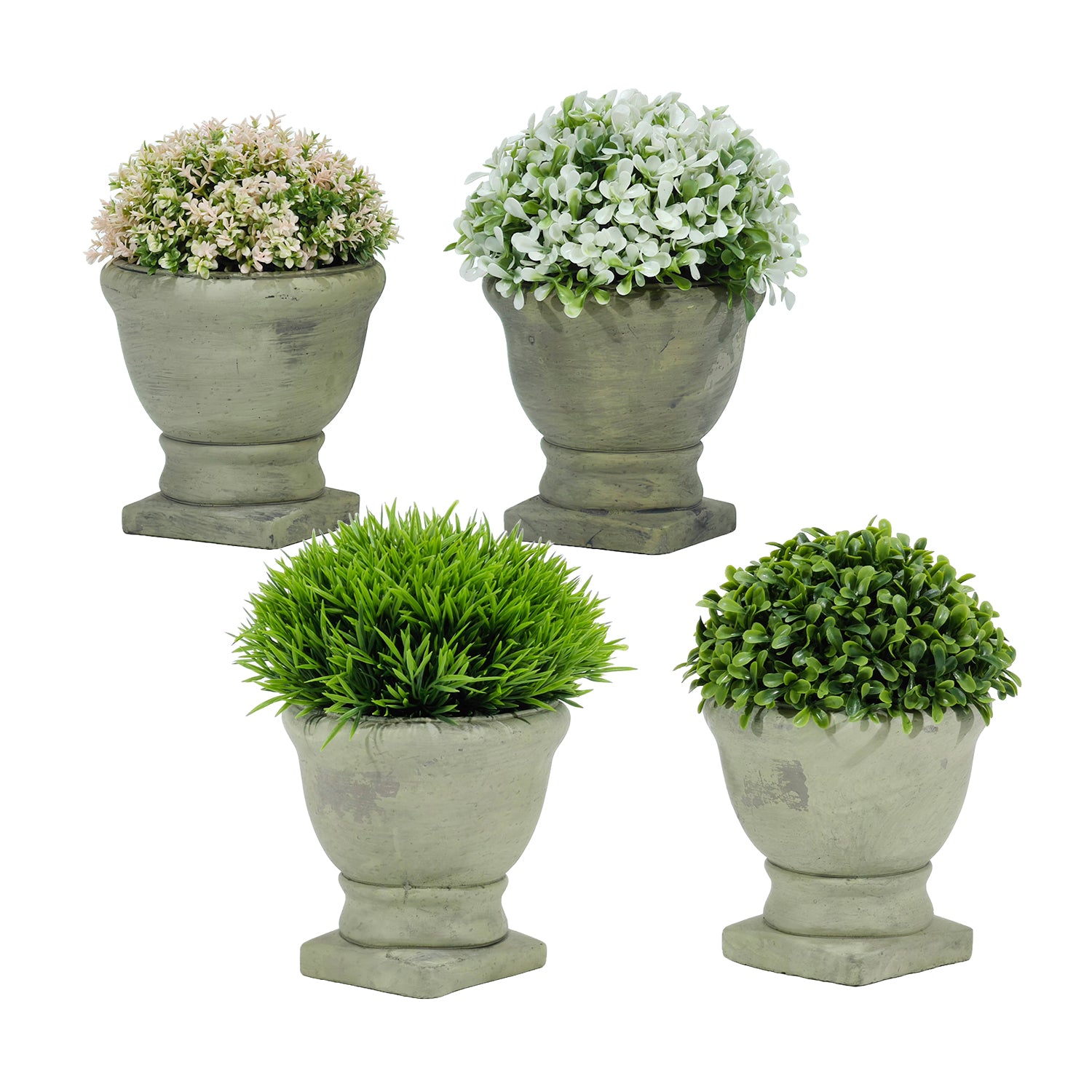 VESTIAMO CASA - Pianta artificiale in vaso - h17 cm diametro 12,5 cm