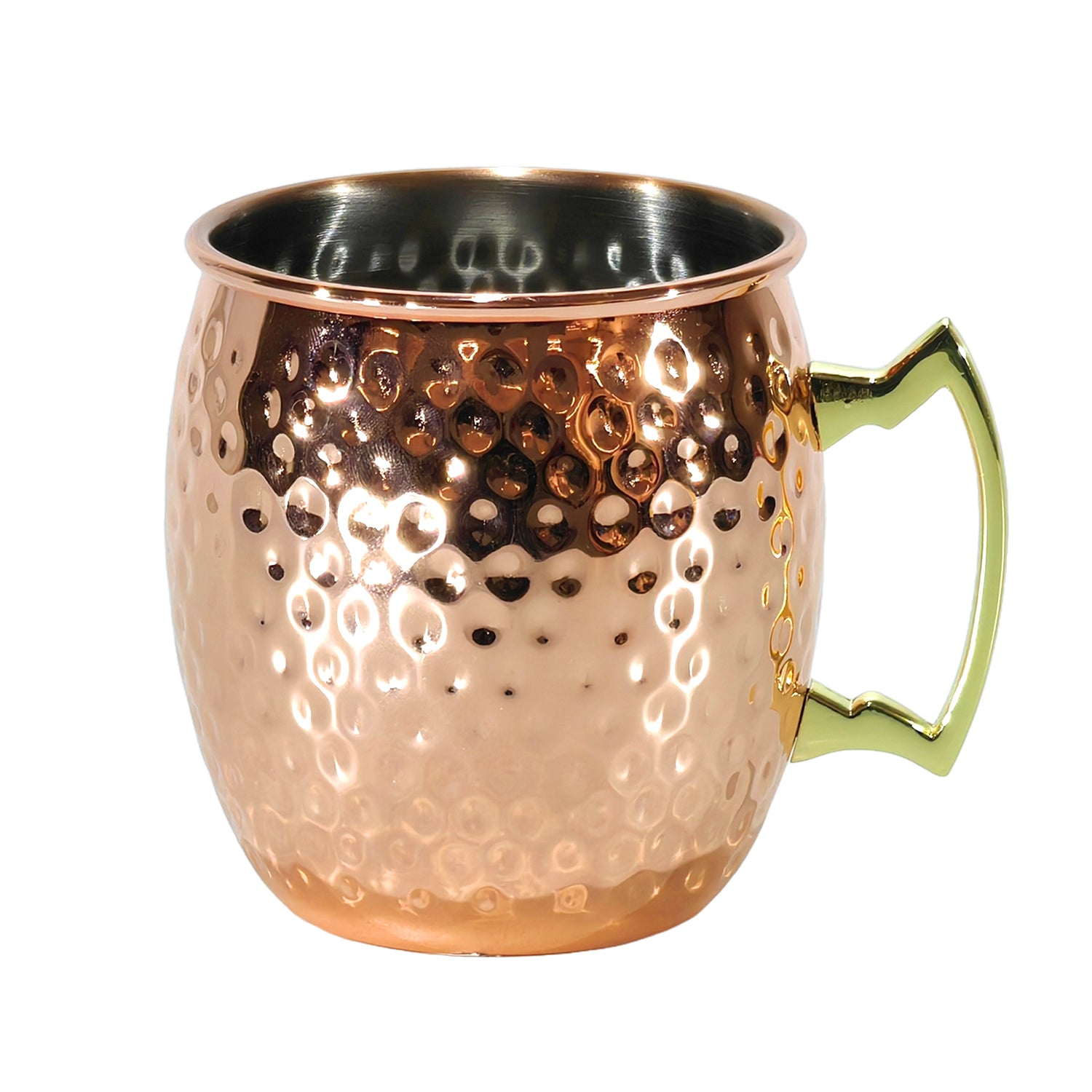 GUSTO CASA - Bicchiere per Moscow Mule in acciaio inox con finitura in Rame 50 cl