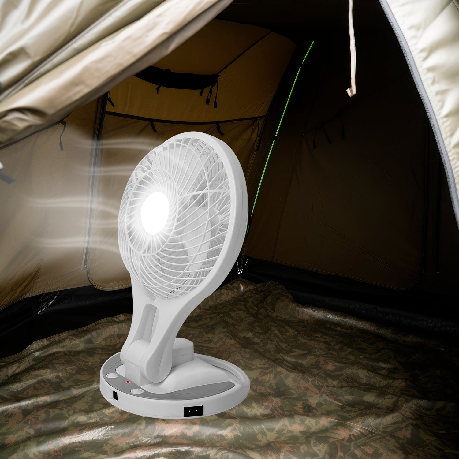 DICTROLUX - Ventilatore Portatile e Ricaricabile 8 Watt - h32x20x20 cm