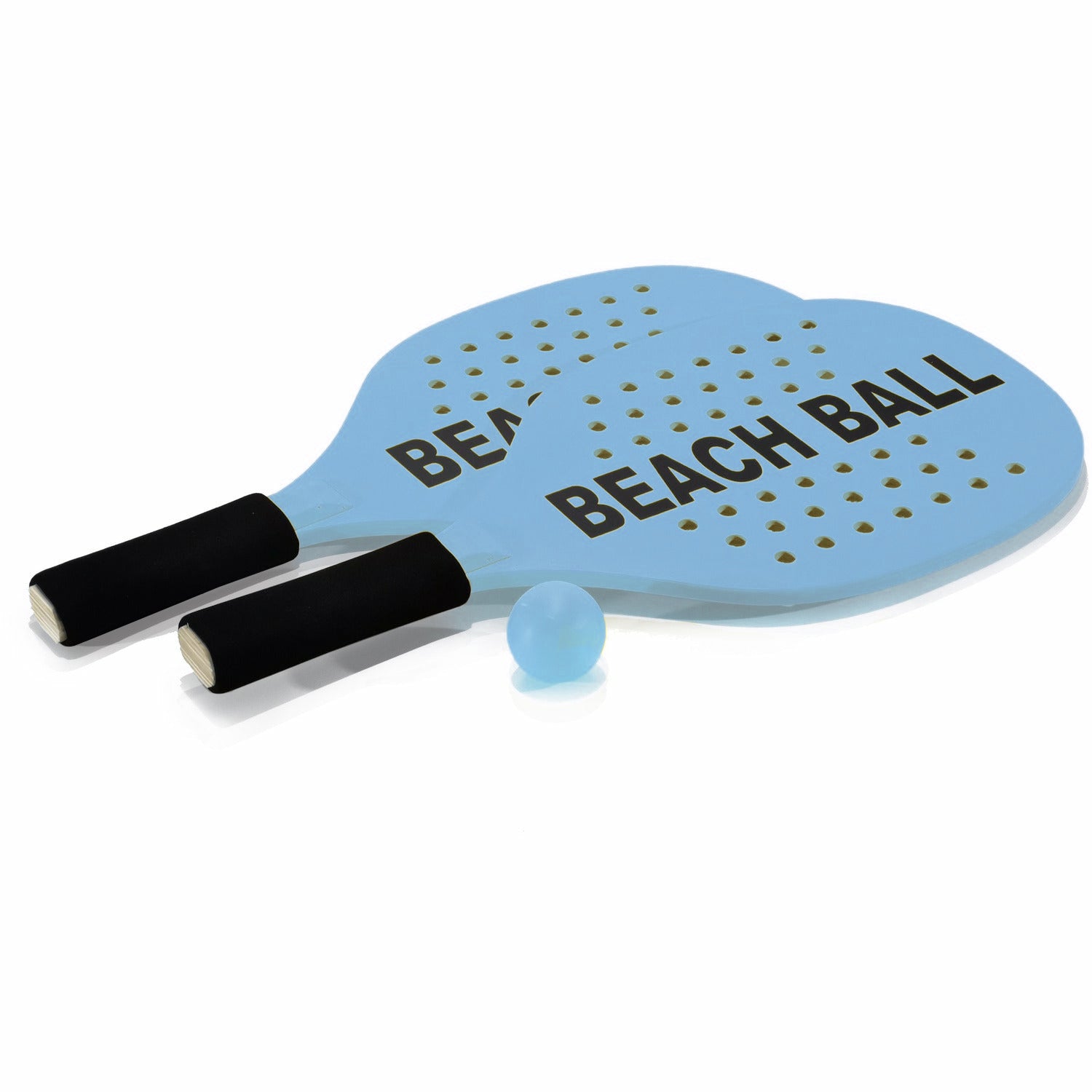 TU GIOCHI - Set 2 Racchette in Legno di Pioppo con Palla Beach Ball