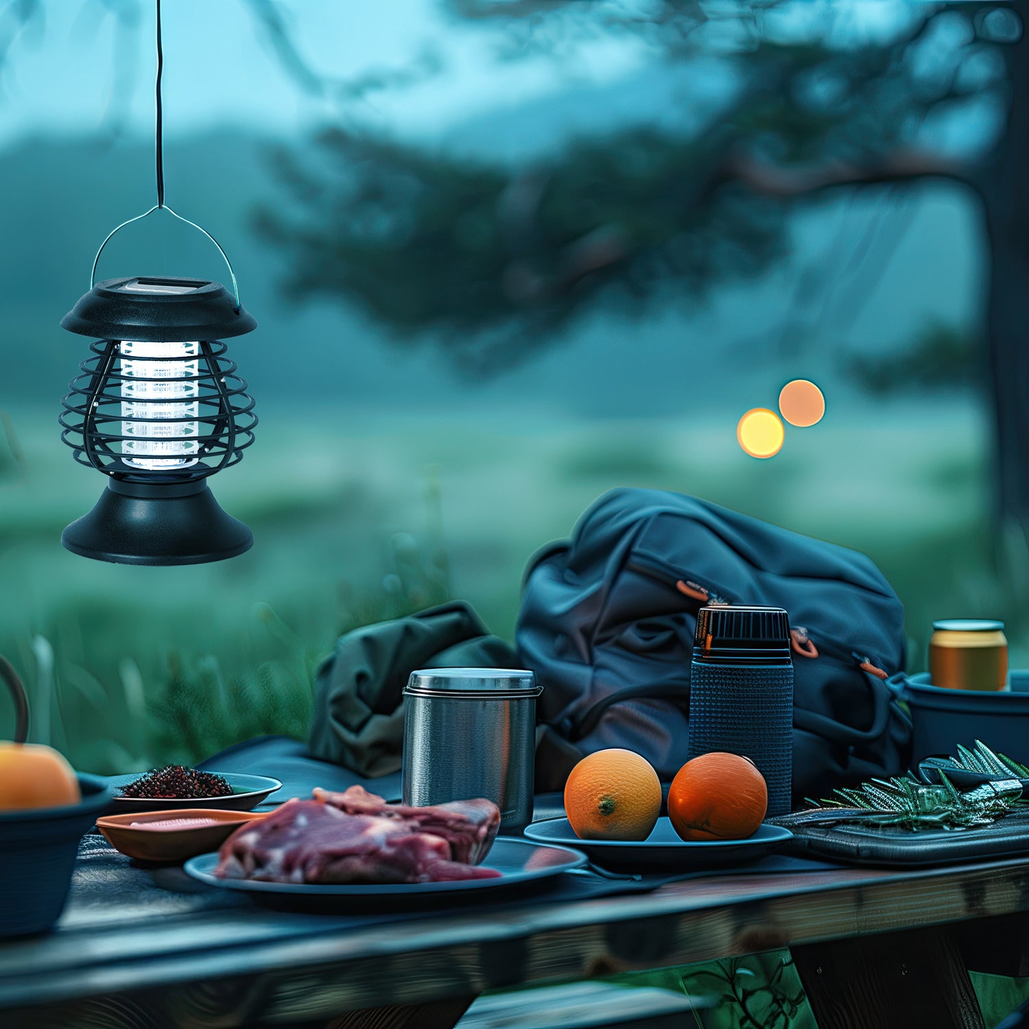 DICTROLUX - Lampada Solare 2 in 1 Antizanzare