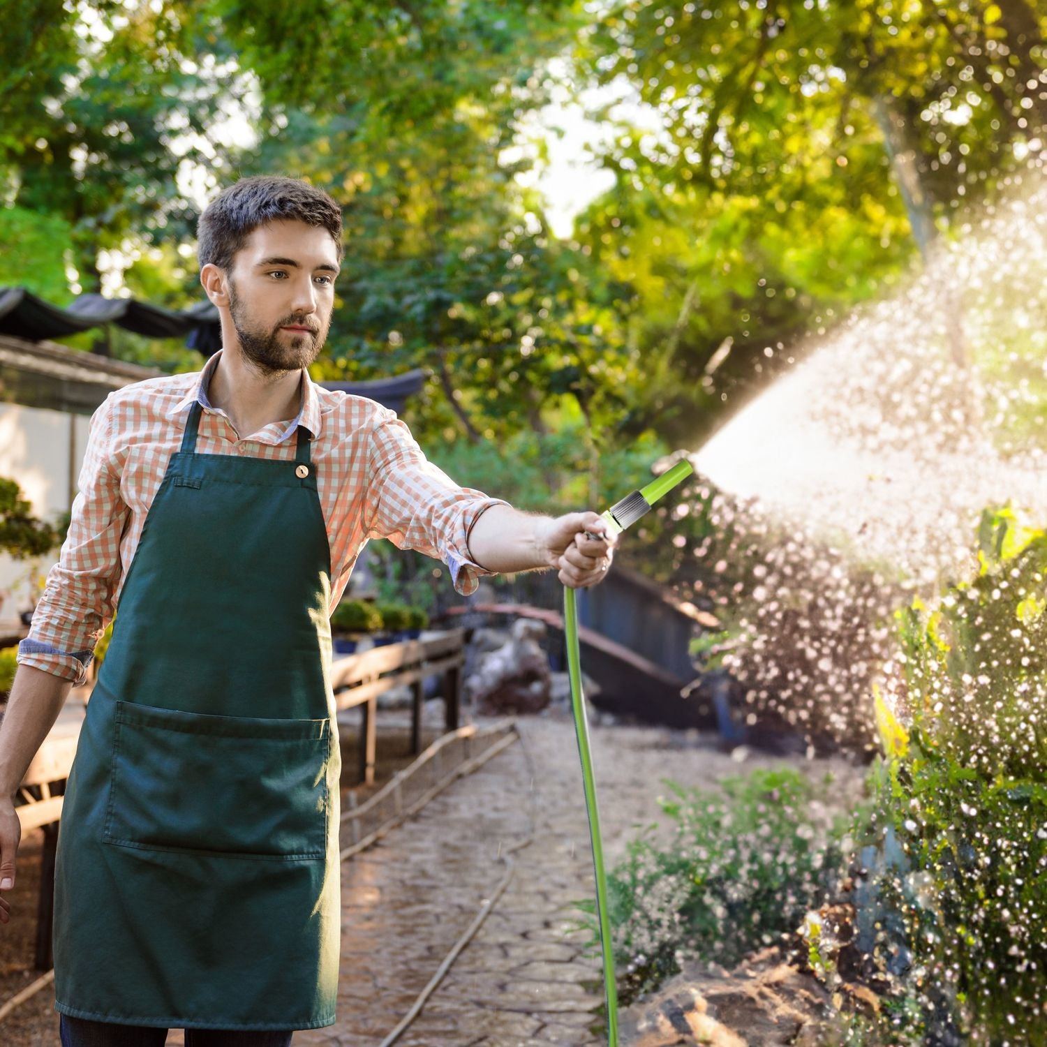 VESTIAMO CASA GIARDINO - Avvolgitubo Portatile - Lunghezza tubo 12 metri