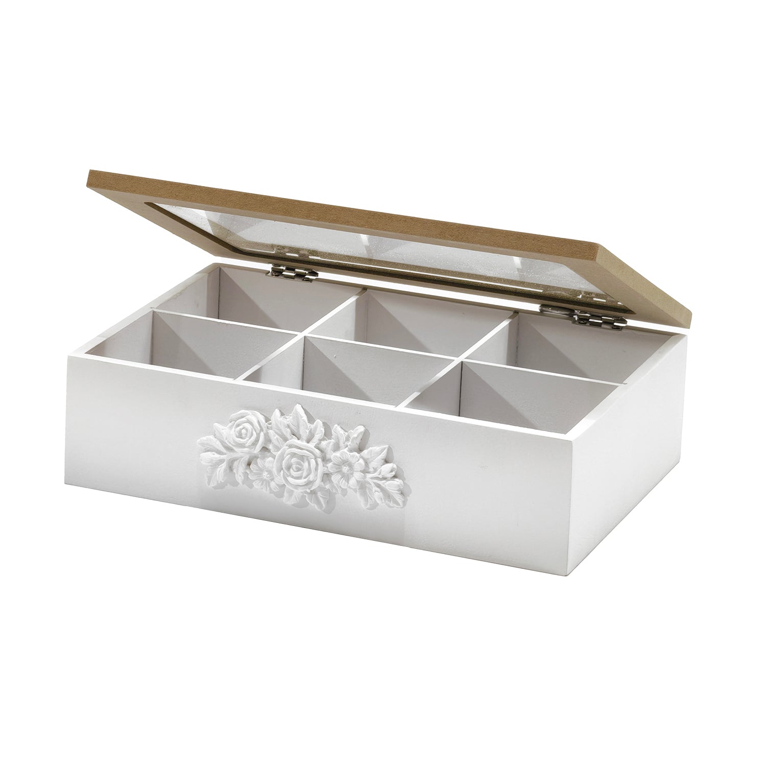 GUSTO CASA - Porta tisane in Mdf 6 scomparti - h7x24x17 cm