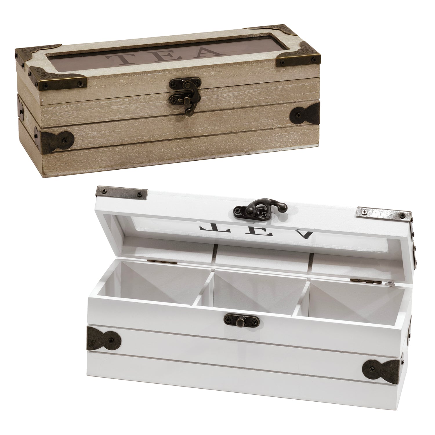 GUSTO CASA - Porta tisane in Mdf 3 scomparti - h8,5x24x9,5 cm