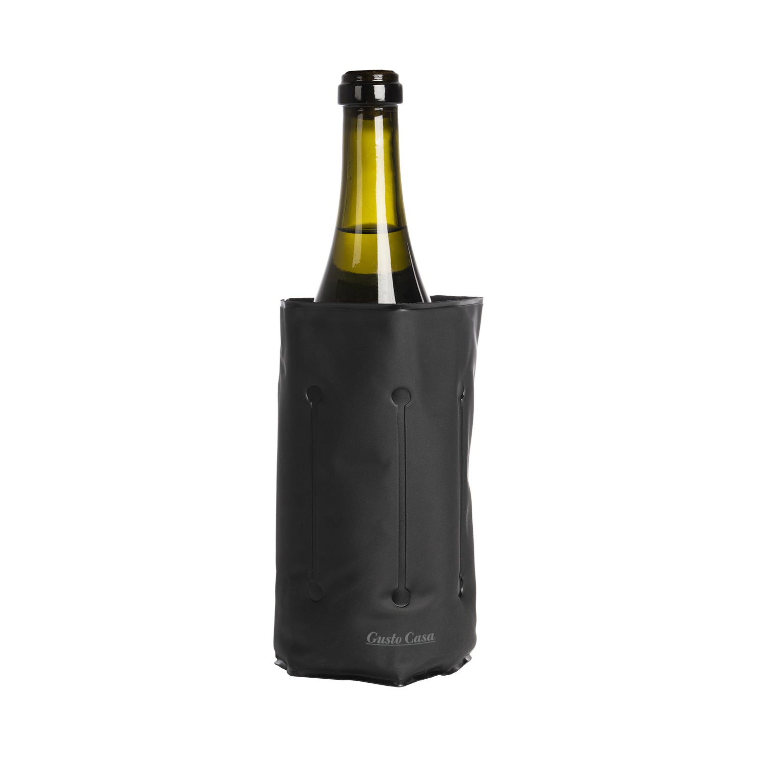 GUSTO CASA - Refrigeratore per Vino Nero h18 cm diametro 11 cm