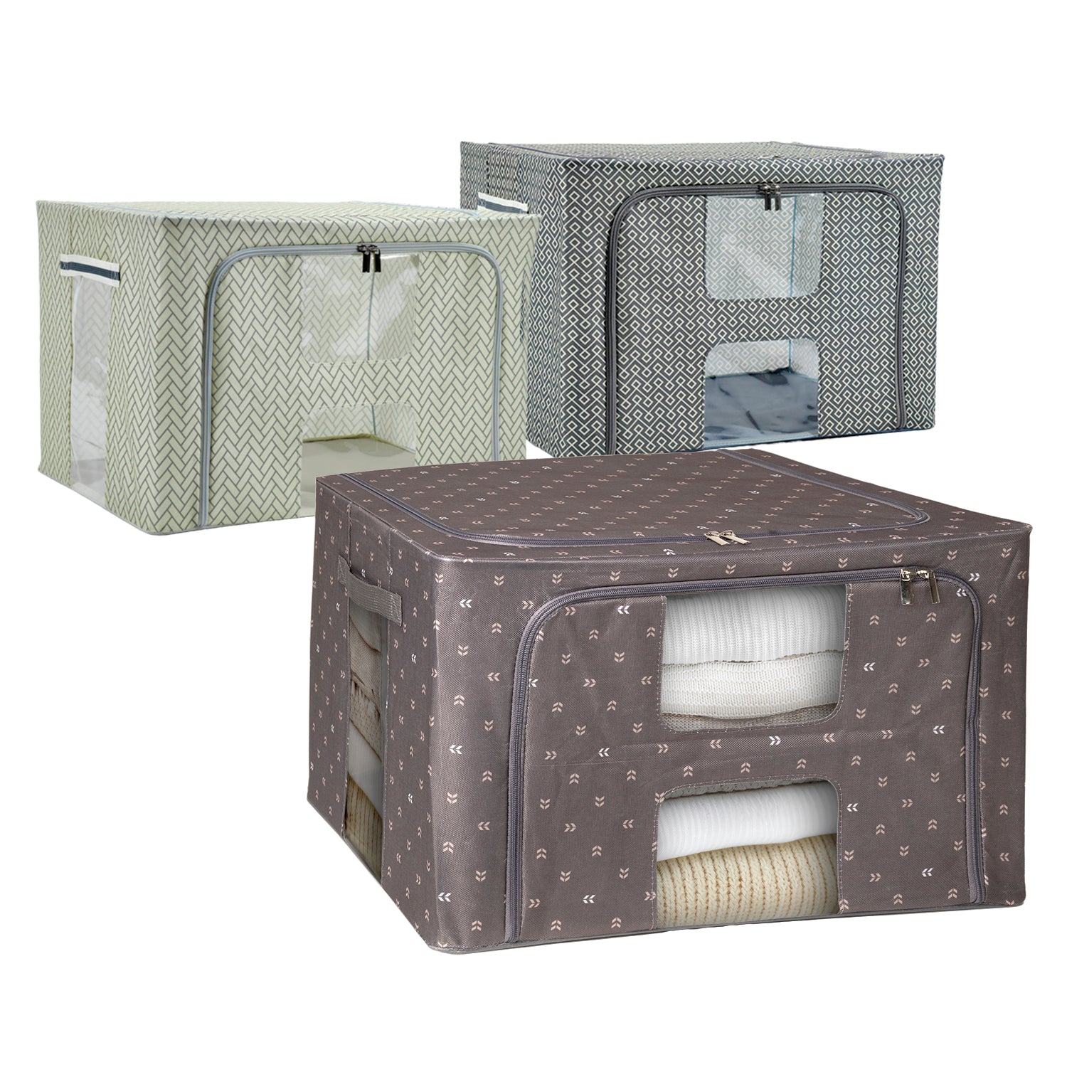 VESTIAMO CASA - Contenitore Armadio Salvaspazio Fantasia h34x50x40 cm