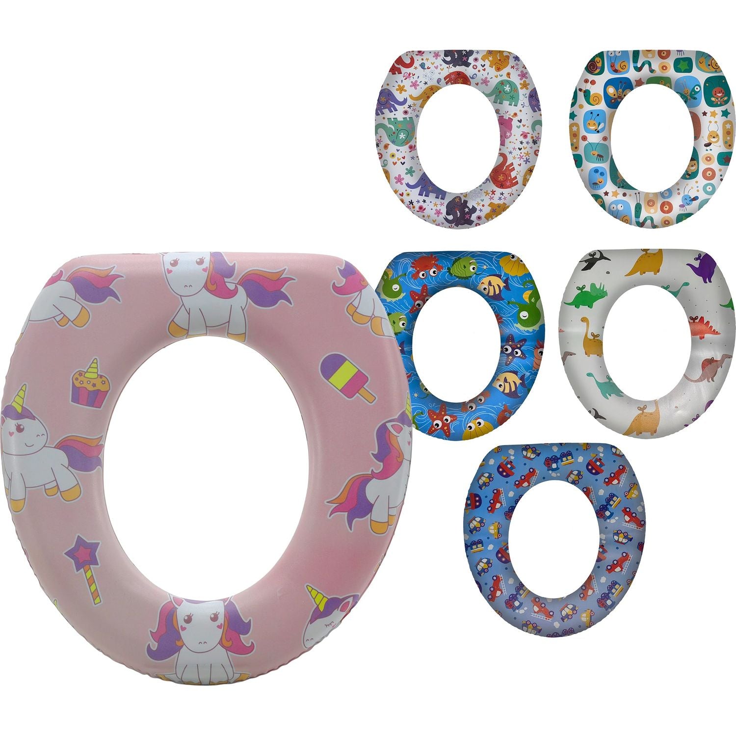 VESTIAMO CASA - Riduttore WC morbido per Bambini - h5,5x29x27 cm