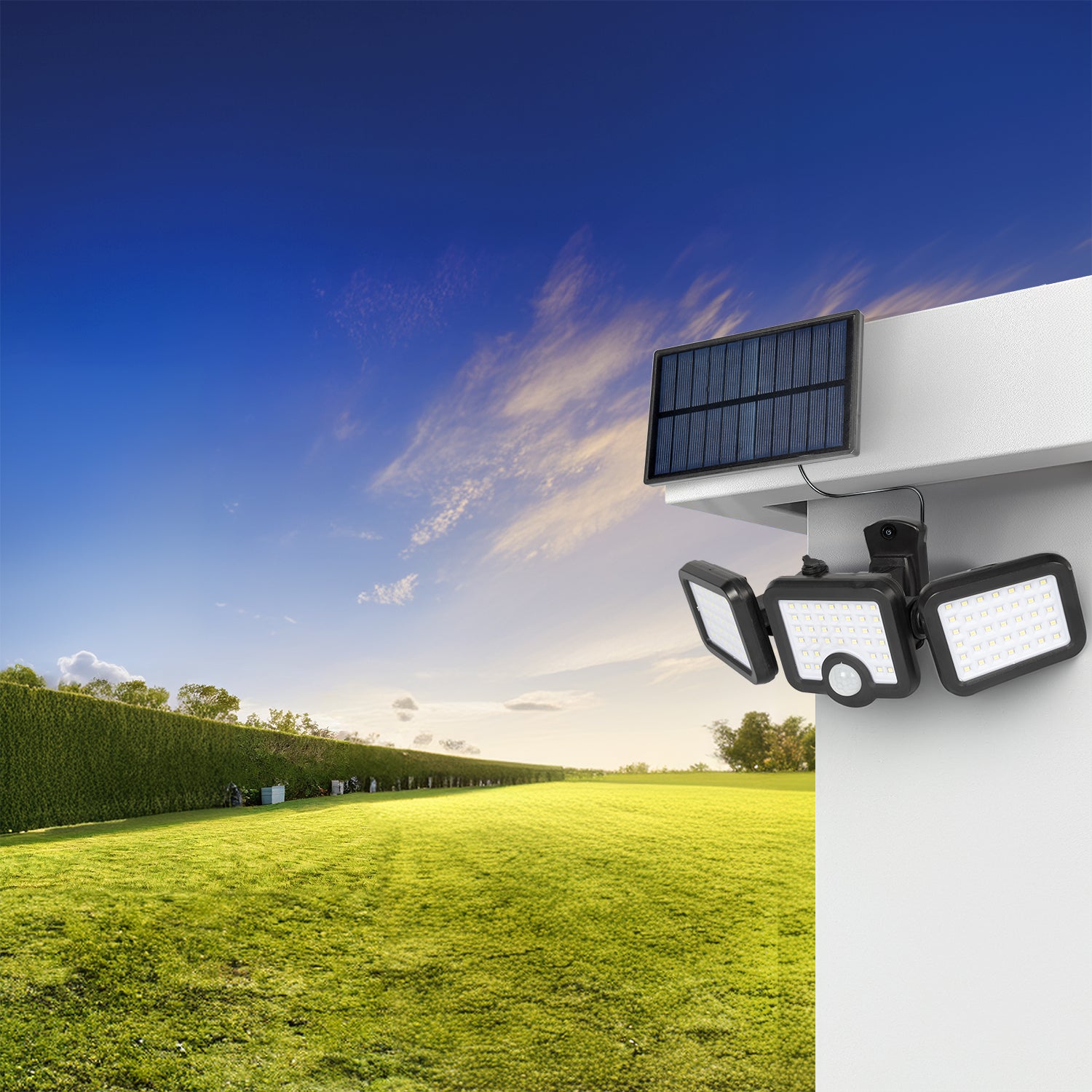 DICTROLUX - Faretto Solare a Led Luce Fredda da esterno 8 Watt