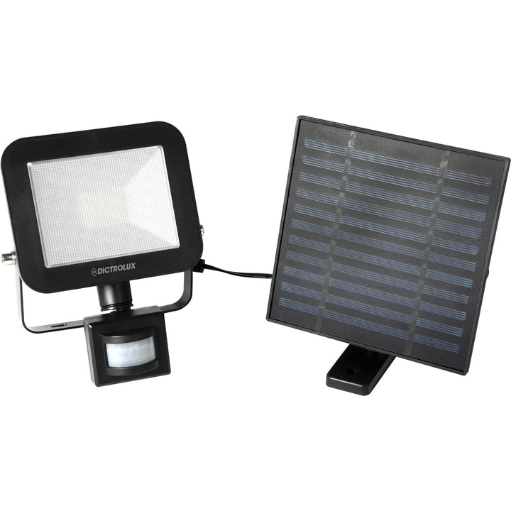 DICTROLUX - Faretto Solare a Led Luce Fredda da esterno - h15,8x13,4x5,7 cm