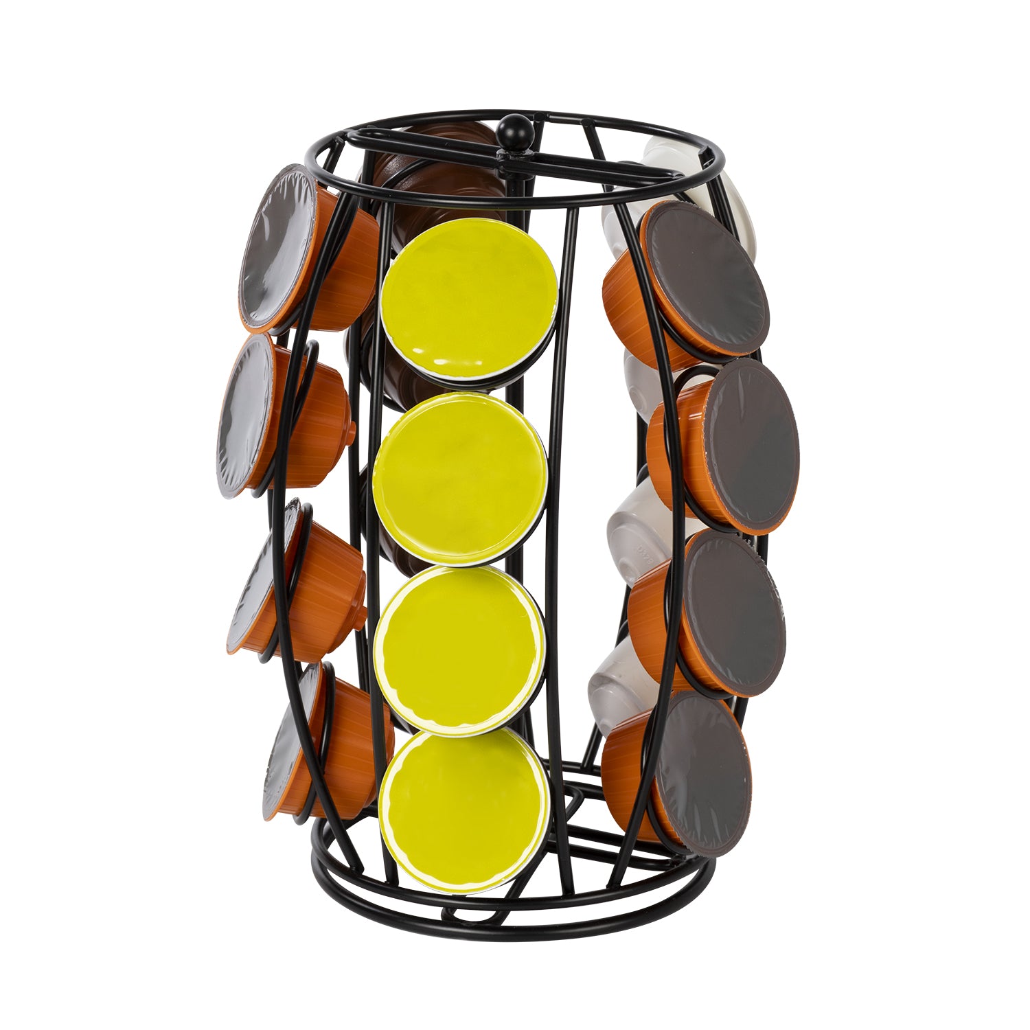 GUSTO CASA - Portacapsule in Metallo Nero 20 Posti - Compatibile con capsule Dolce Gusto