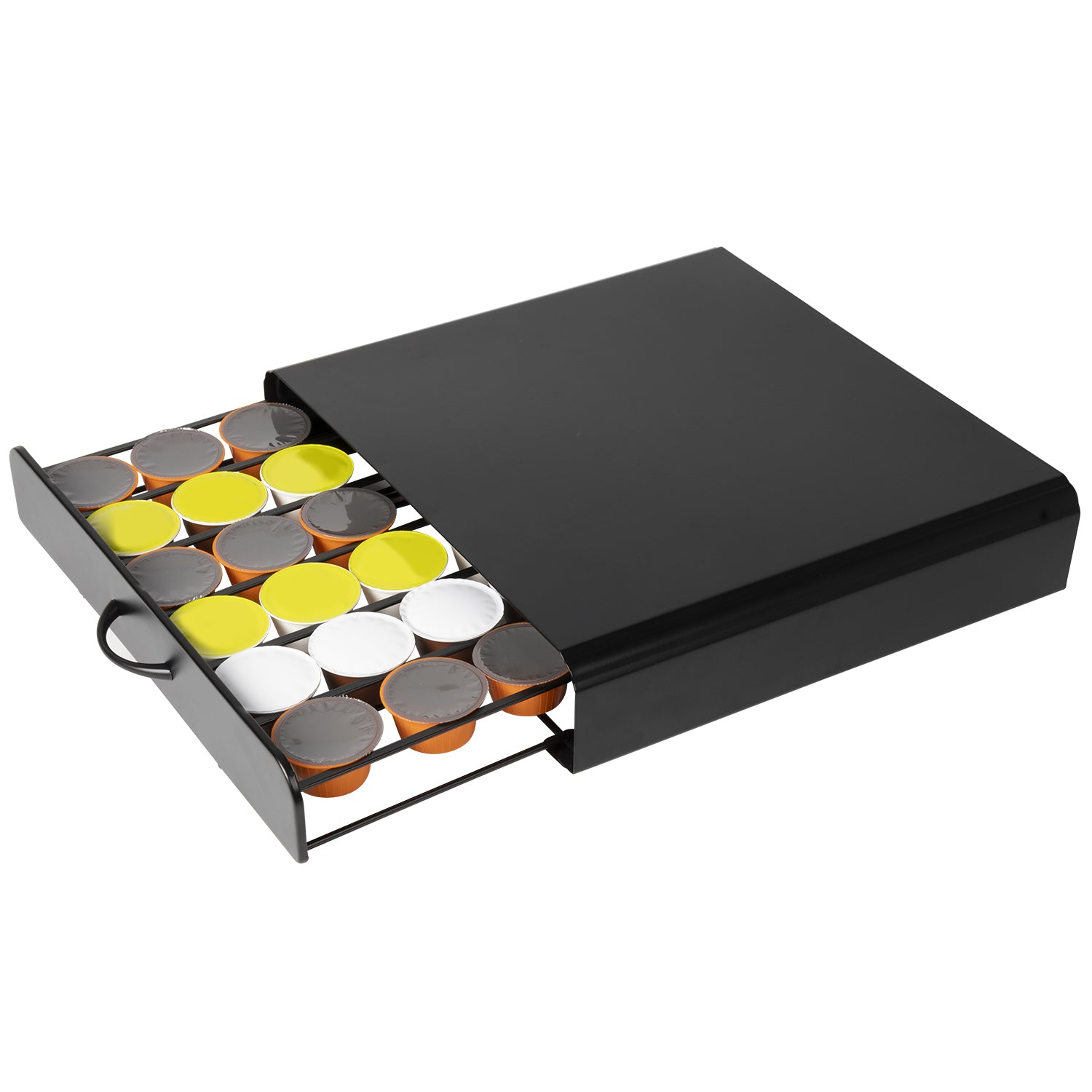 GUSTO CASA - Portacapsule in Metallo 2 in 1 Nero 36 Posti - Compatibile con capsule Dolcegusto