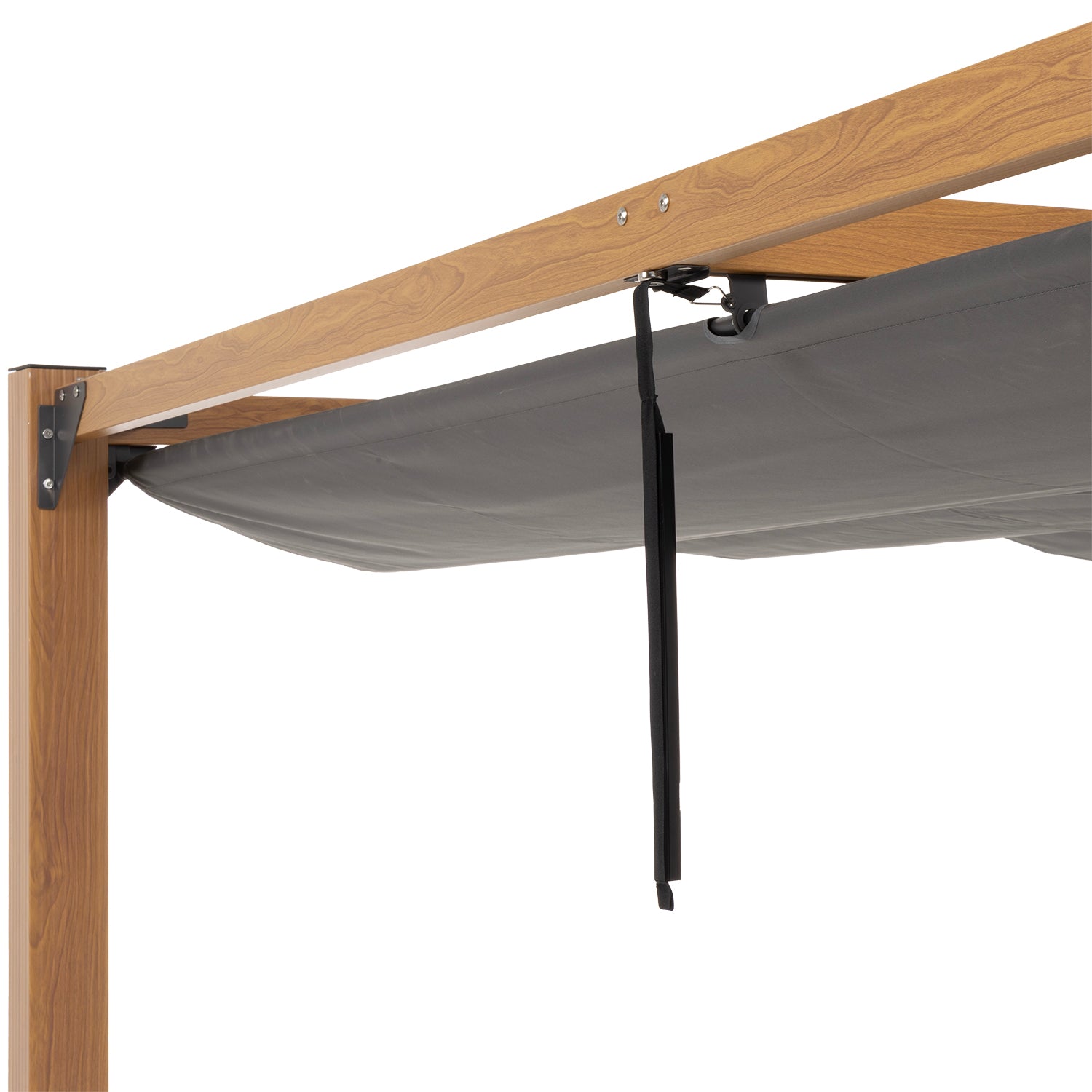 VESTIAMO CASA GIARDINO - Pergola da Giardino con Telo Retrattile Antracite 3x3 metri