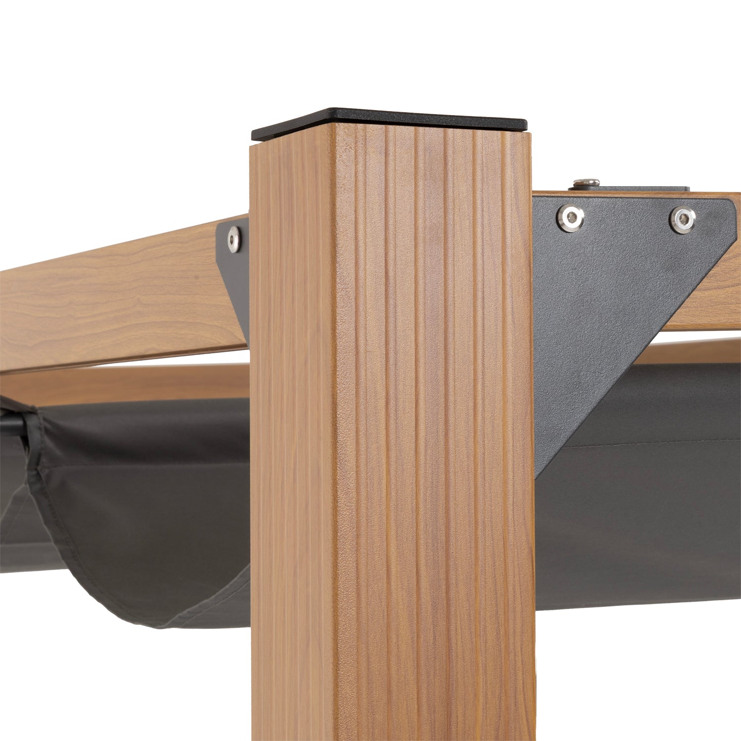 VESTIAMO CASA GIARDINO - Pergola da Giardino con Telo Retrattile Antracite 3x3 metri