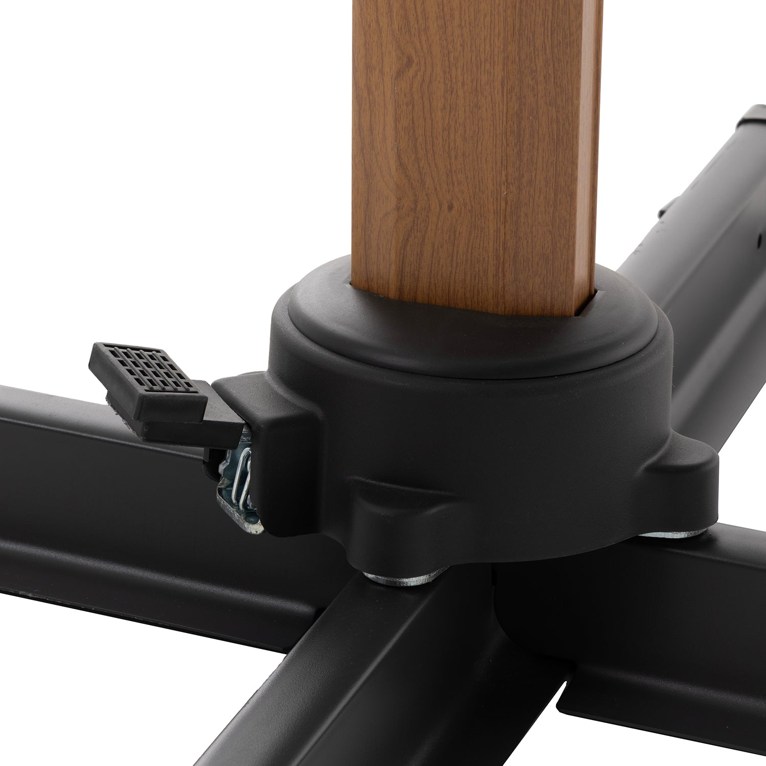 VESTIAMO CASA GIARDINO - Ombrellone da giardino Rettangolare struttura in alluminio Effetto Legno Tessuto Grigio 3x4 metri