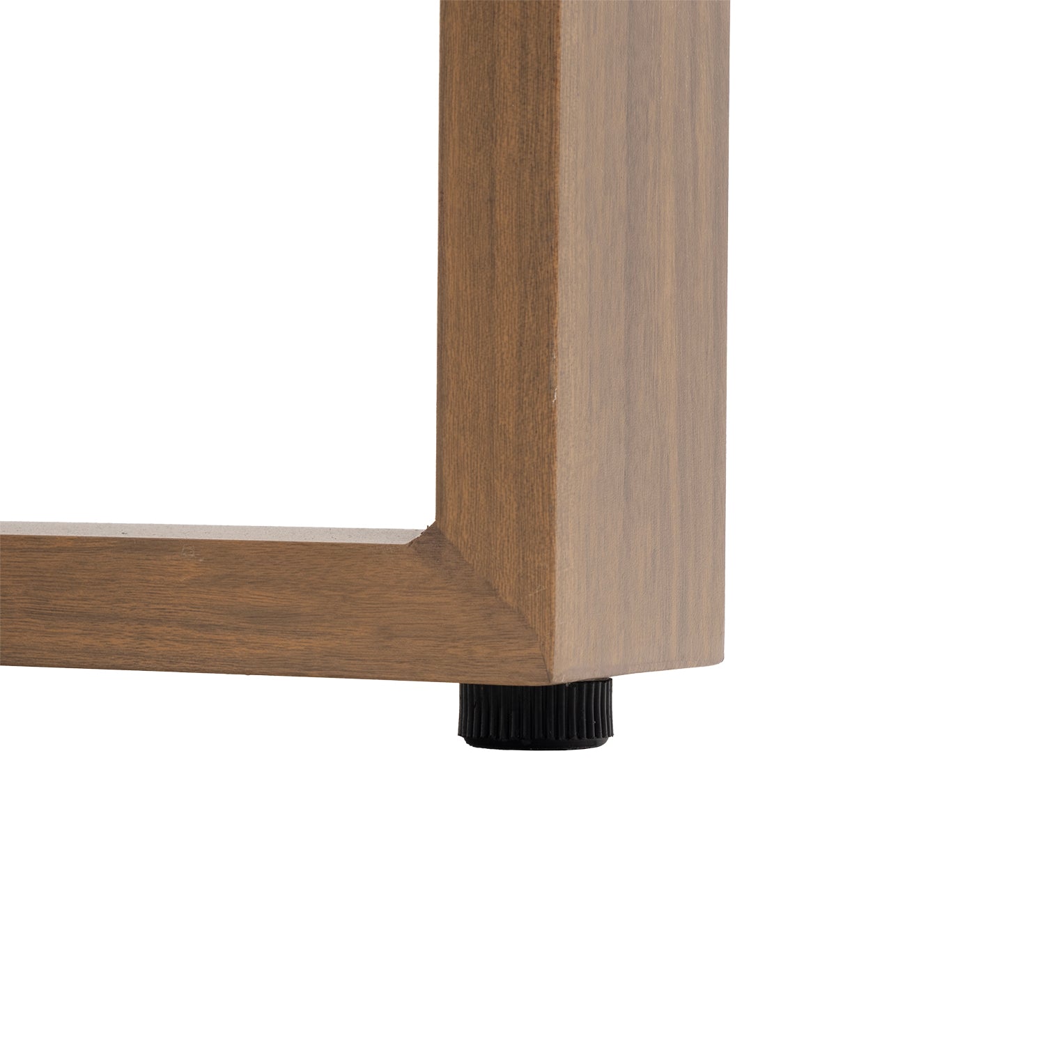 VESTIAMO CASA GIARDINO - Set Salotto da giardino 4 pezzi in Alluminio Effetto legno, Tavolino in vetro e Cuscini Antracite Design Moderno