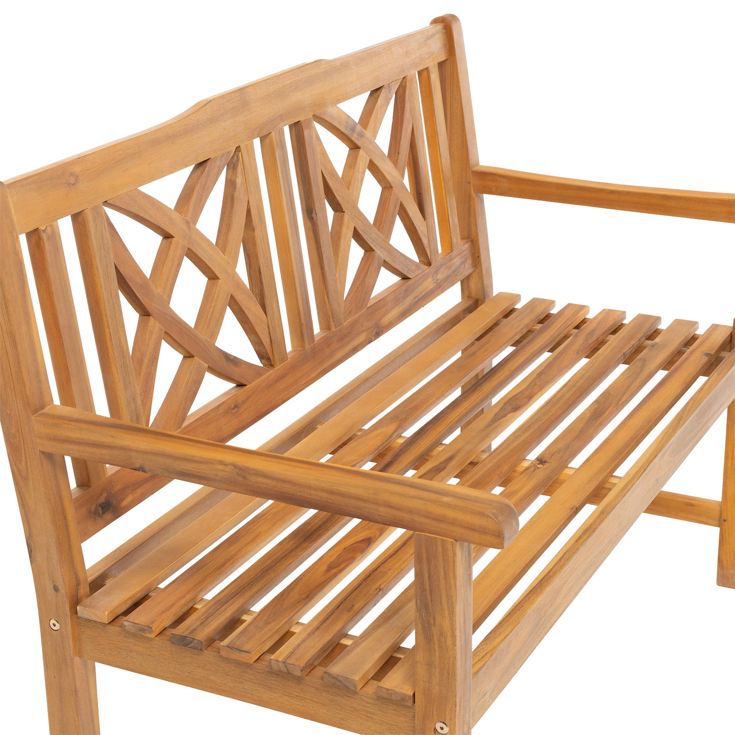 VESTIAMO CASA GIARDINO - Panchina da Giardino in Legno di Acacia - h91x120x62 cm