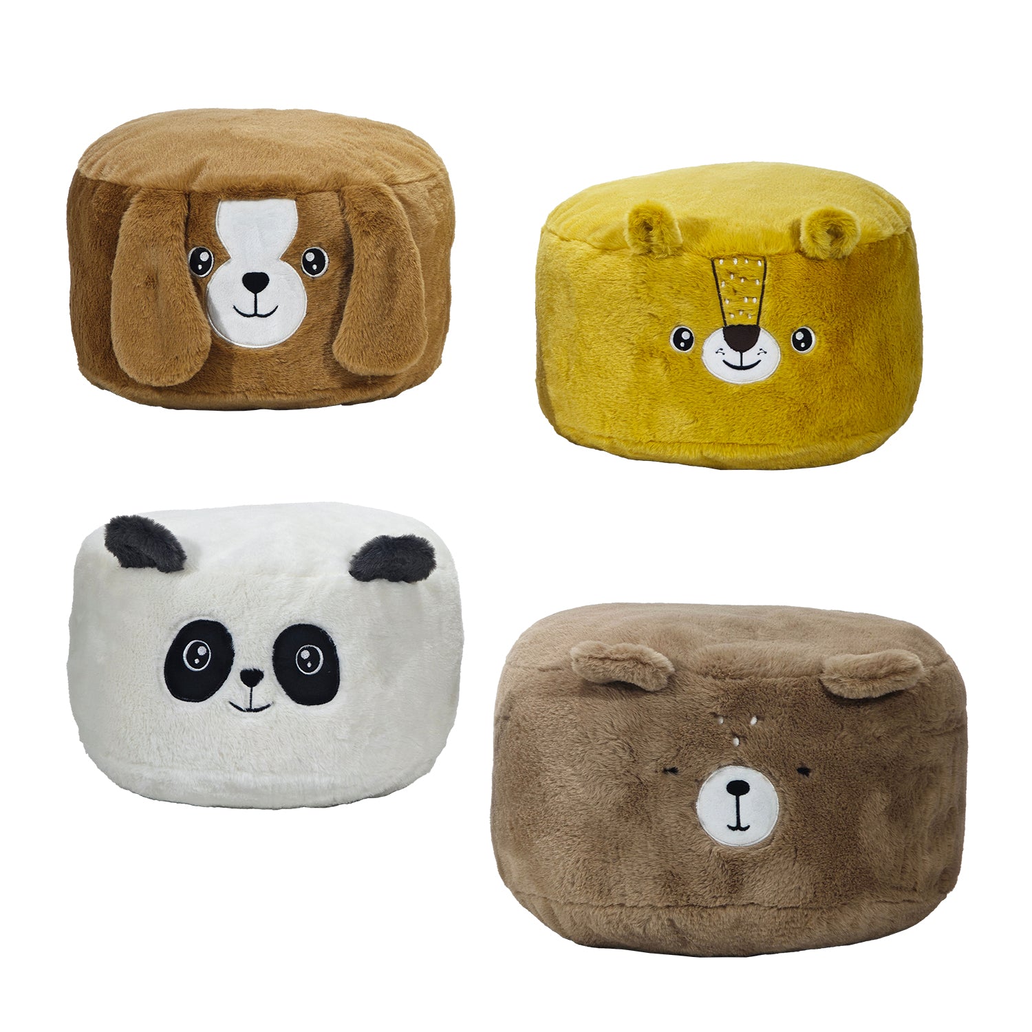 VESTIAMO CASA - Pouf Animali in Peluche Linea Baby Cute 36x40 cm