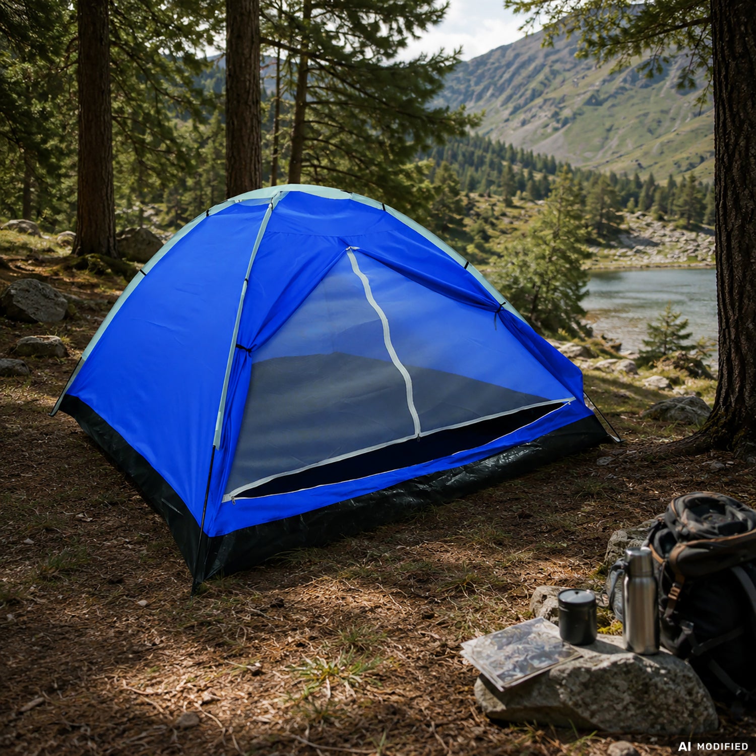 VESTIAMO CASA GIARDINO - Tenda Multistagione Large 4 Posti Richiudibile con Sacca - h130x240x210 cm