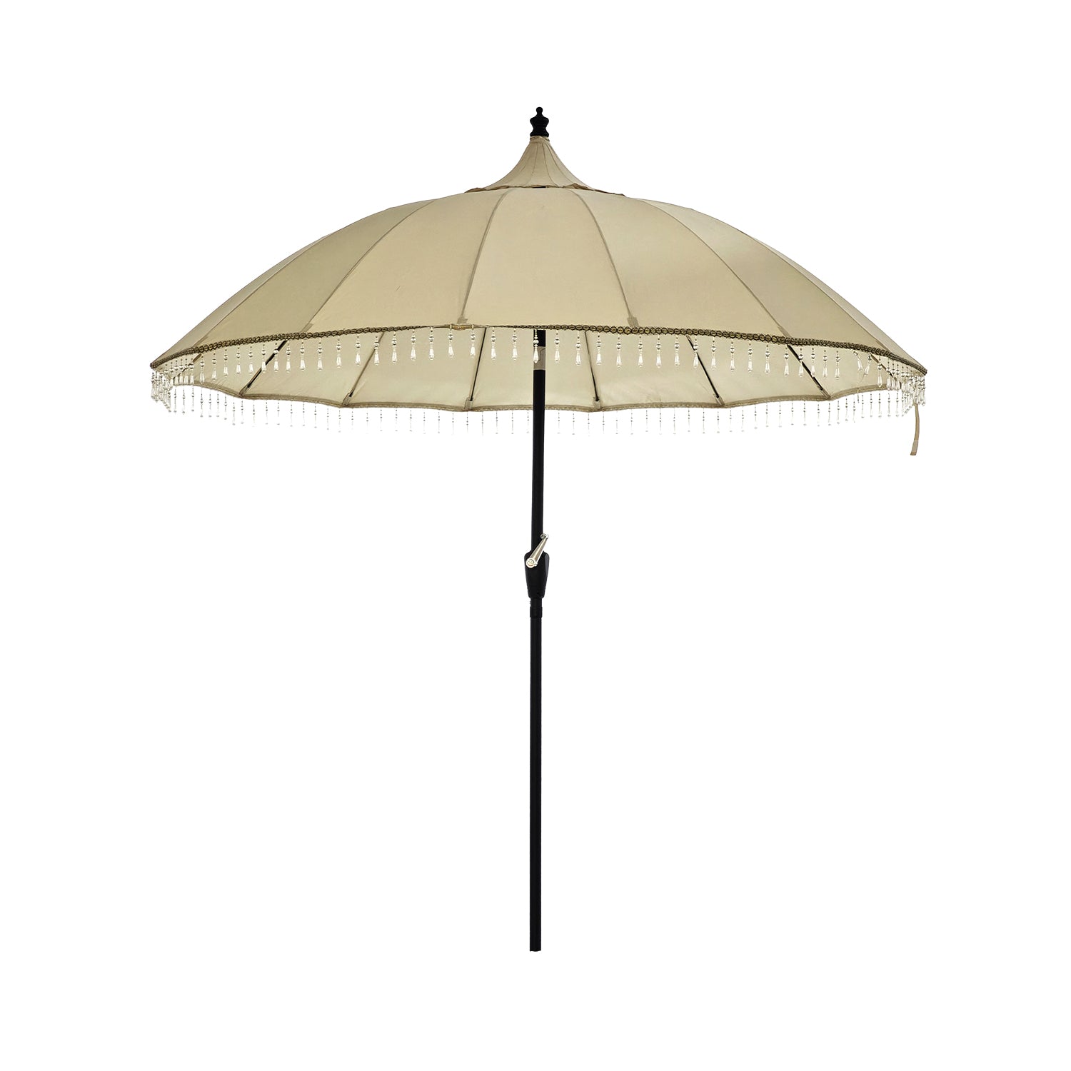 VESTIAMO CASA MARE - Ombrellone Mare Pagoda con Snodo e Manovella h290 cm diametro 270 cm