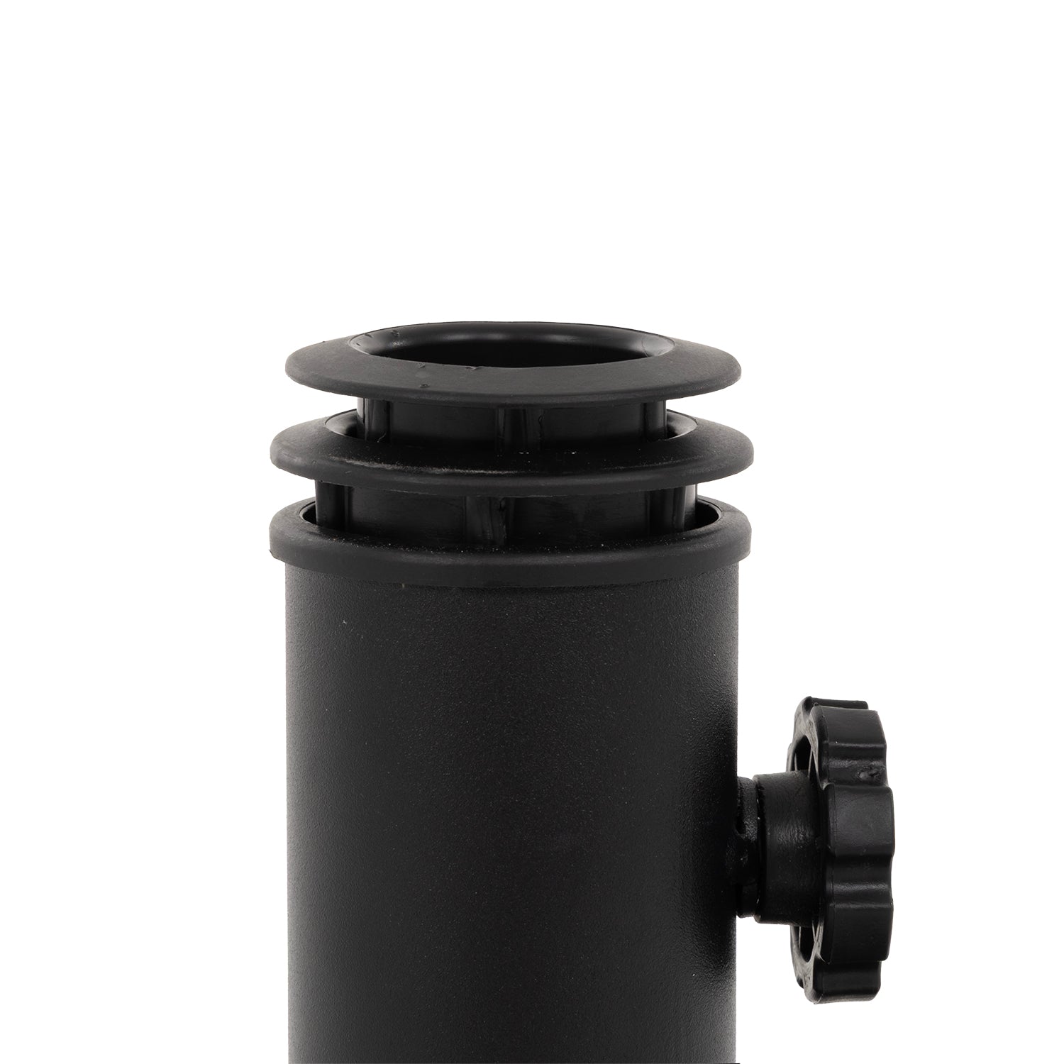 VESTIAMO CASA GIARDINO - Base Ombrellone Tonda in cemento Nero 25kg diametro 50 cm